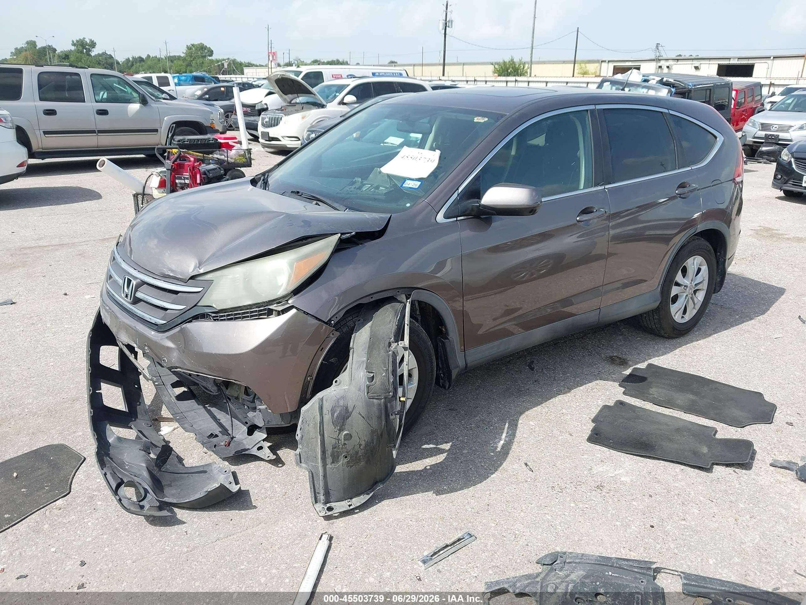 2014 Honda Cr-v Ex Серый vin: 3CZRM3H51EG703603