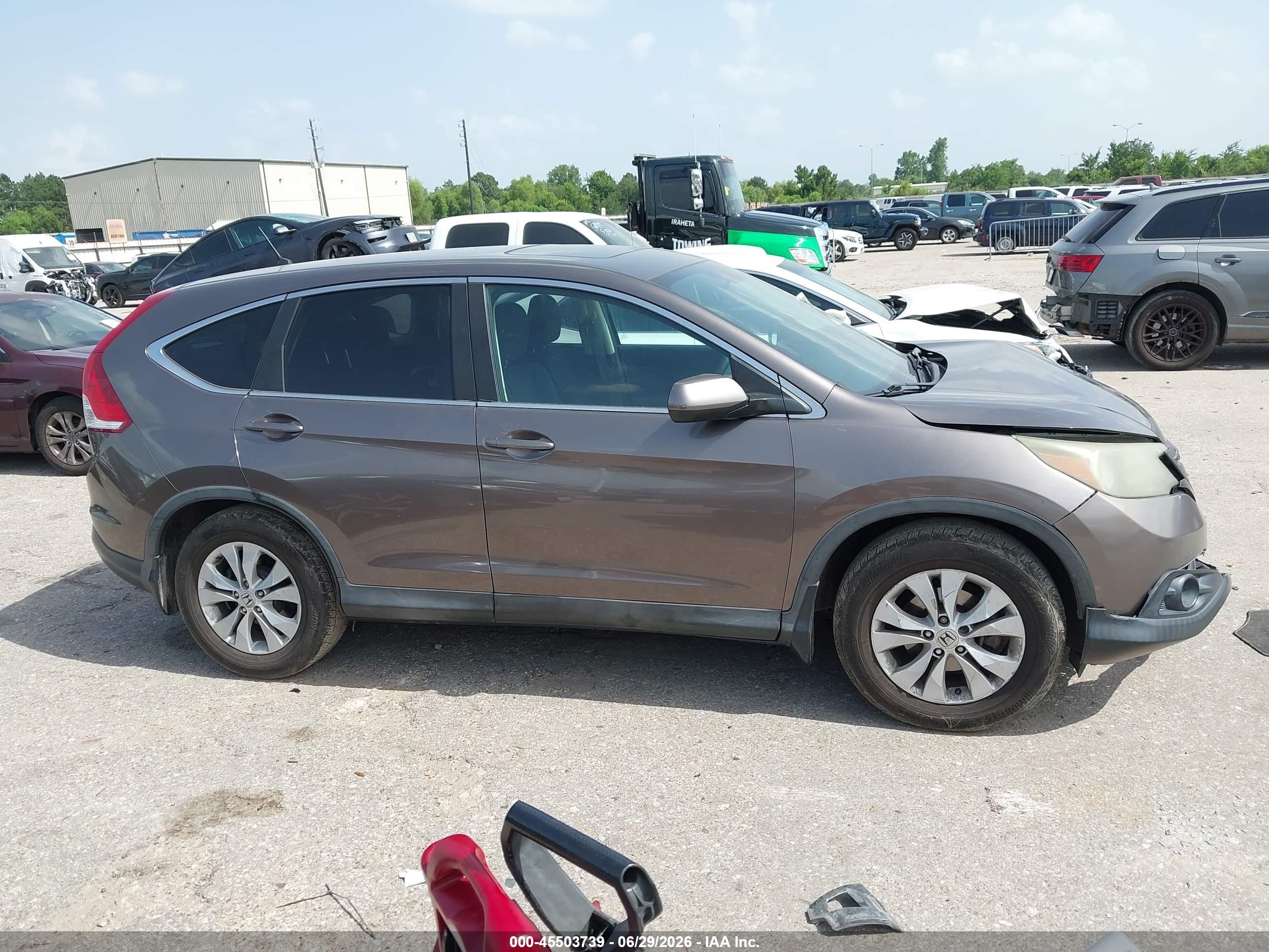 2014 Honda Cr-v Ex Серый vin: 3CZRM3H51EG703603