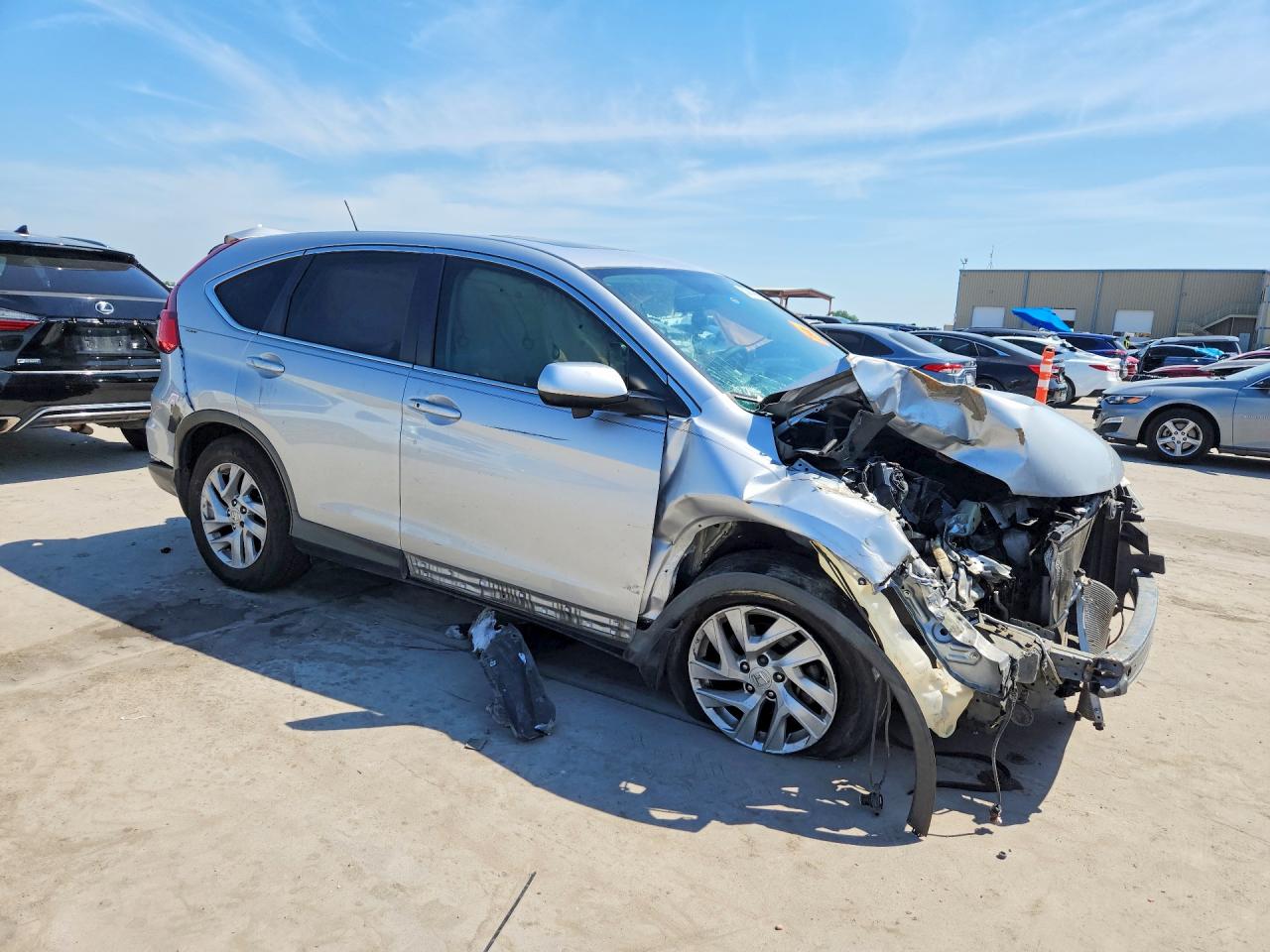 2015 Honda Cr-v Ex Серебряный vin: 3CZRM3H51FG702680