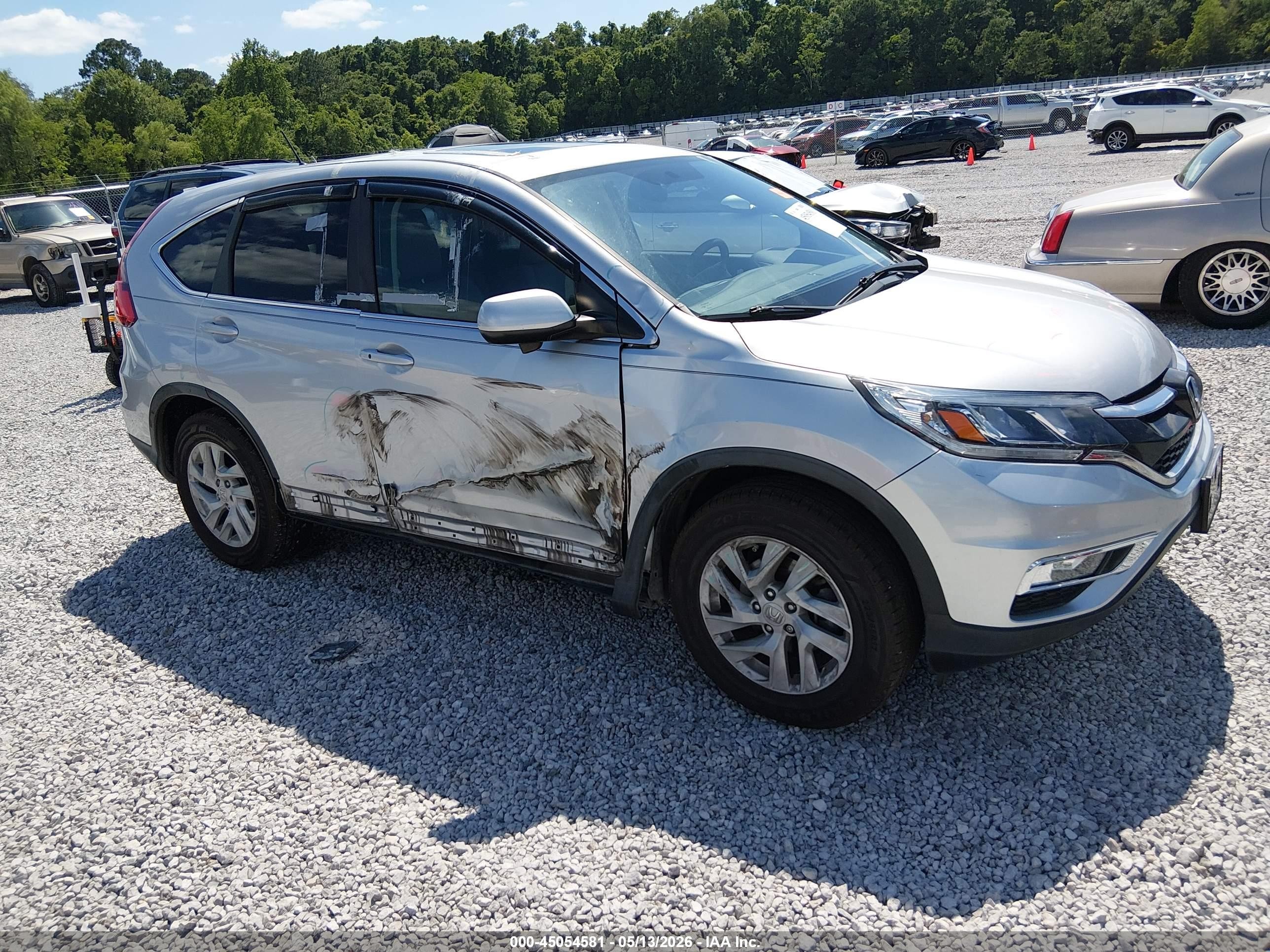2015 Honda Cr-v Ex Silver vin: 3CZRM3H51FG704302