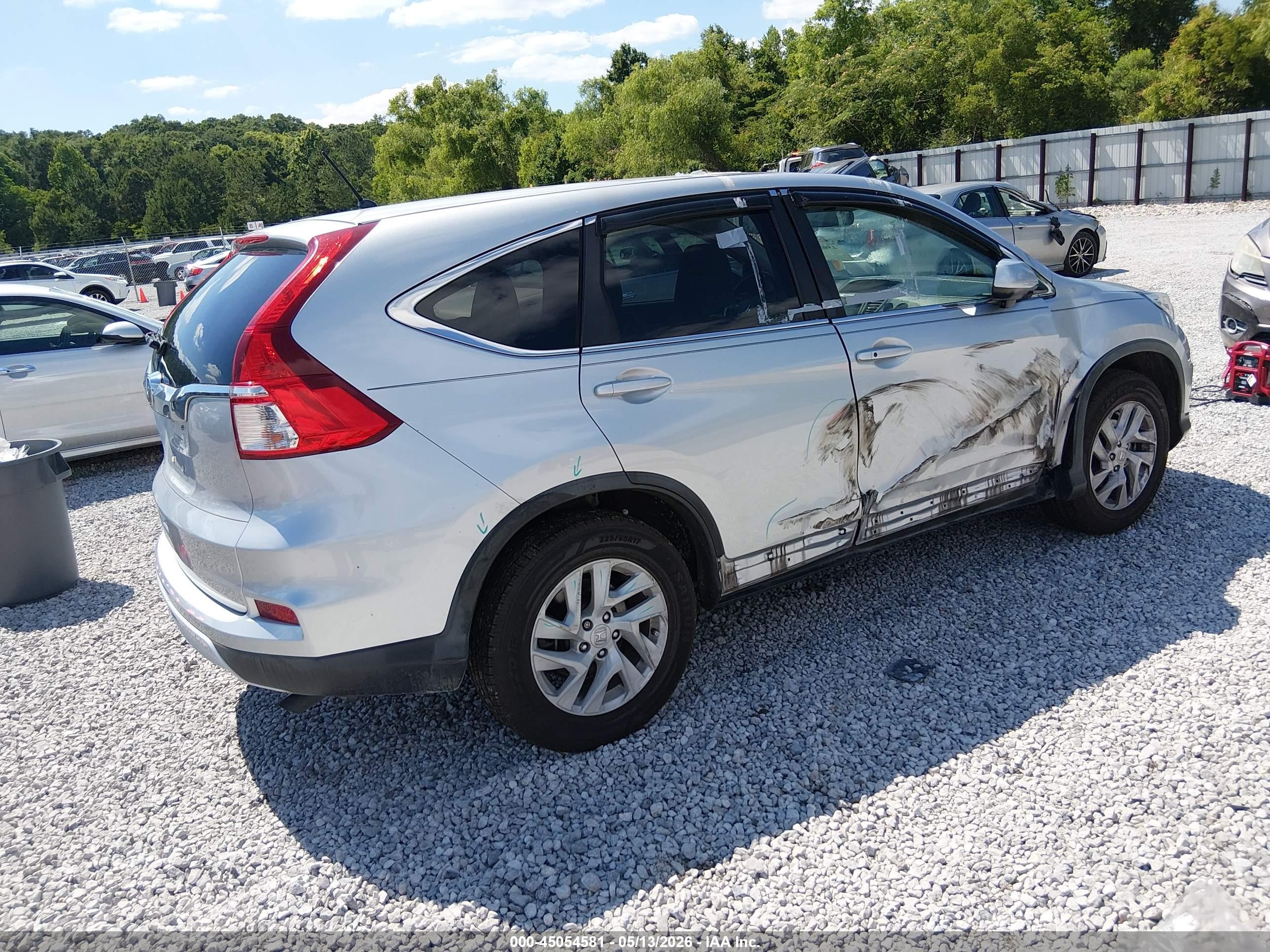 2015 Honda Cr-v Ex Silver vin: 3CZRM3H51FG704302