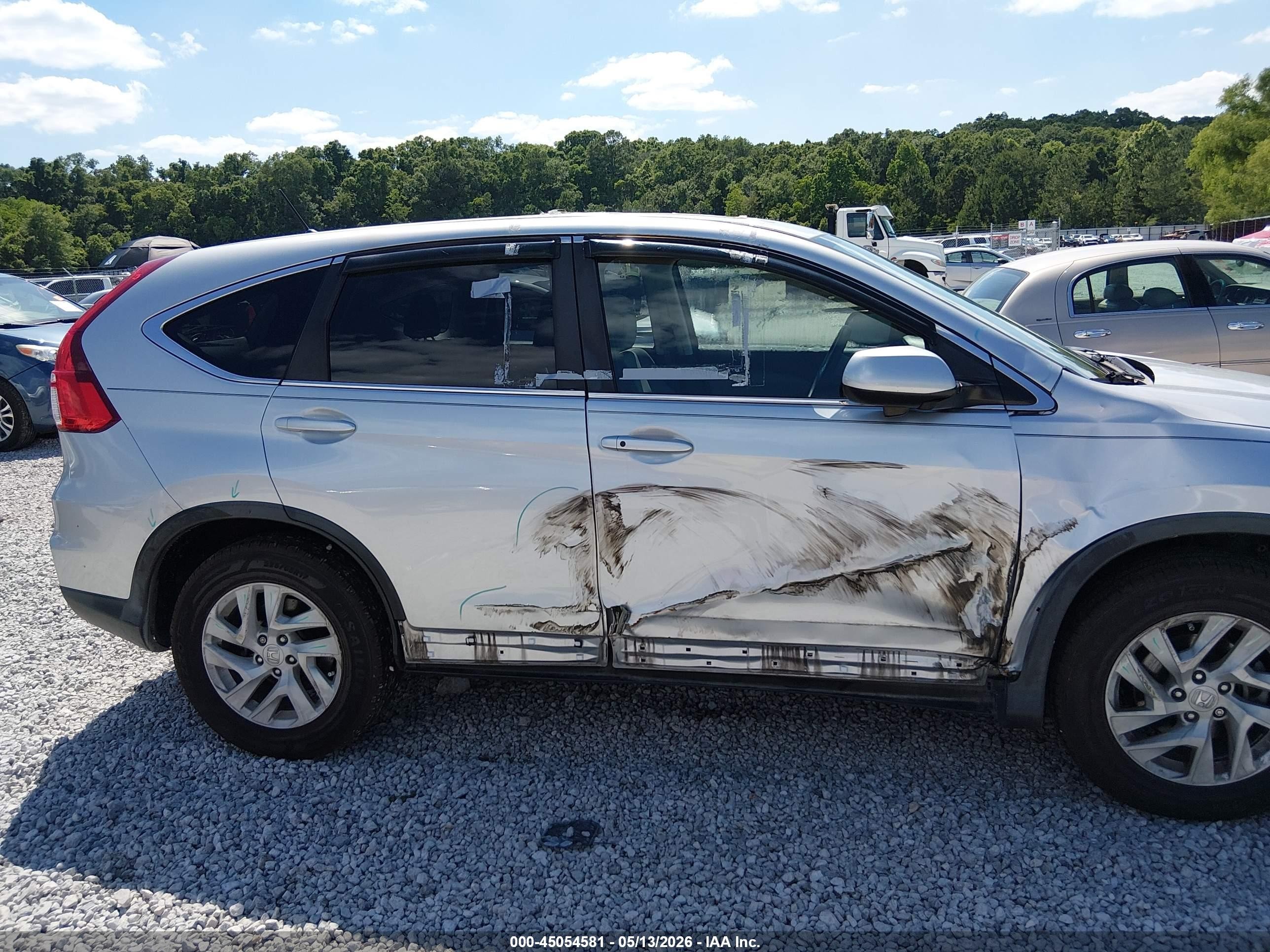 2015 Honda Cr-v Ex Silver vin: 3CZRM3H51FG704302