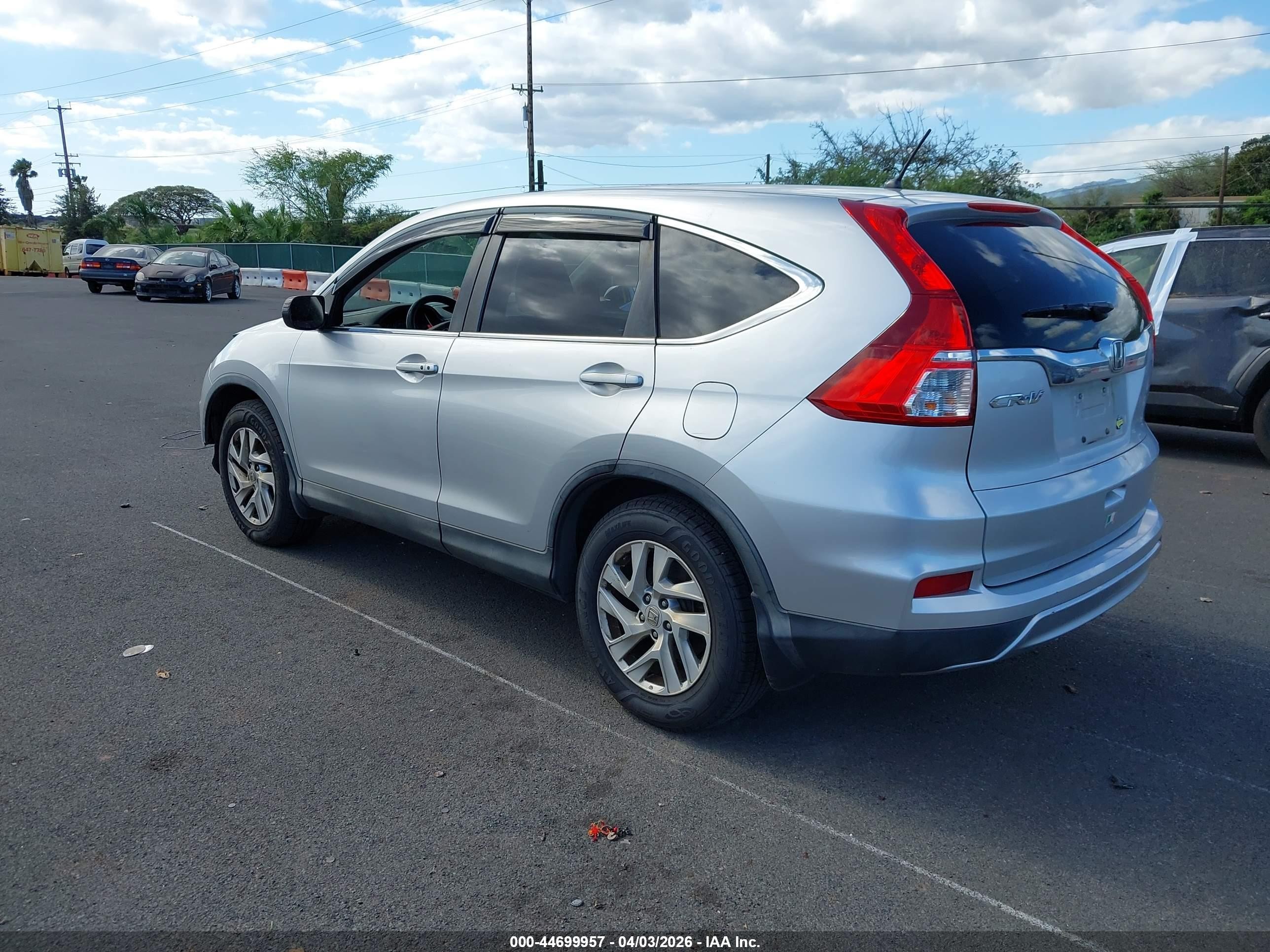 2015 Honda Cr-v Ex Silver vin: 3CZRM3H51FG704980