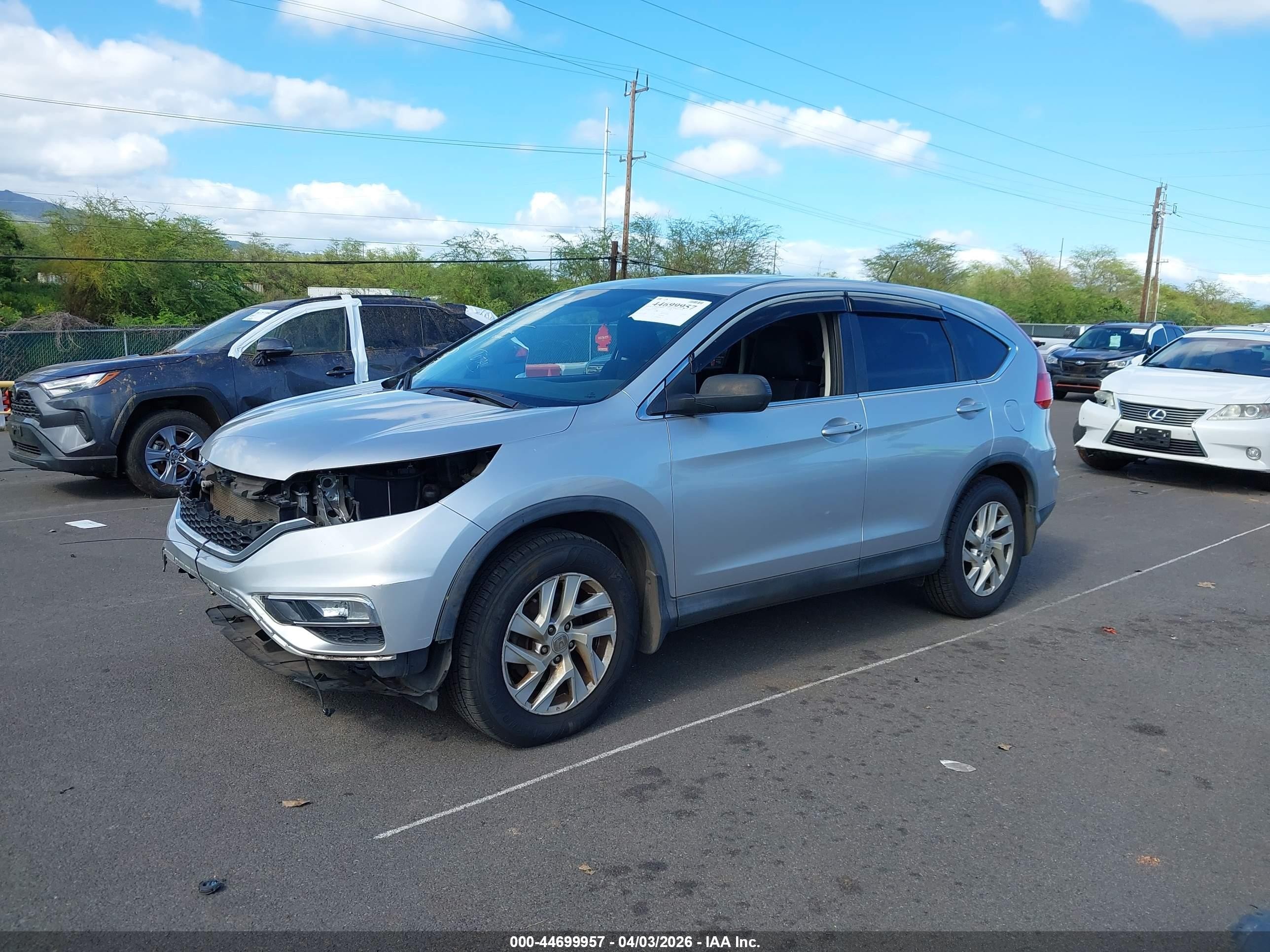 2015 Honda Cr-v Ex Silver vin: 3CZRM3H51FG704980
