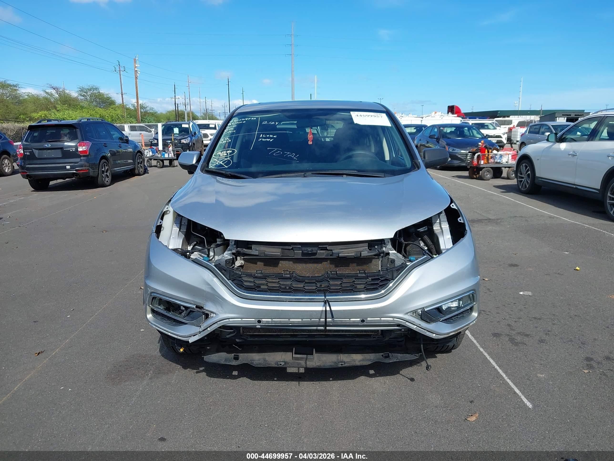 2015 Honda Cr-v Ex Silver vin: 3CZRM3H51FG704980
