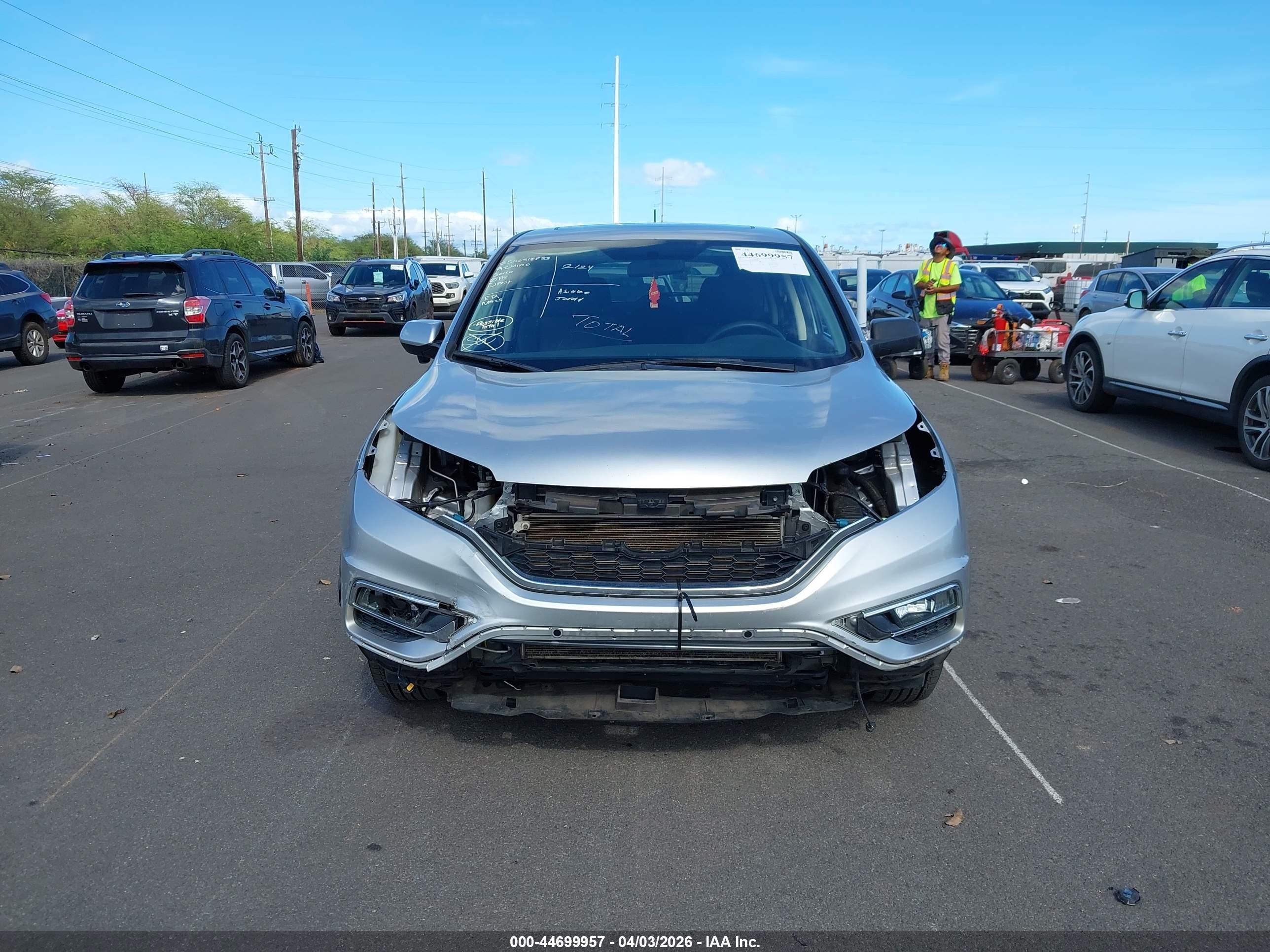 2015 Honda Cr-v Ex Silver vin: 3CZRM3H51FG704980