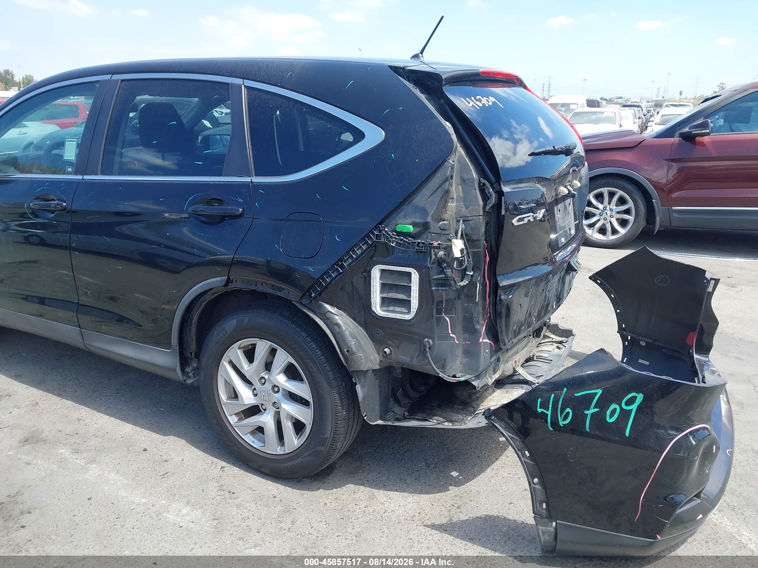 2015 Honda Cr-v Ex Black vin: 3CZRM3H51FG705689