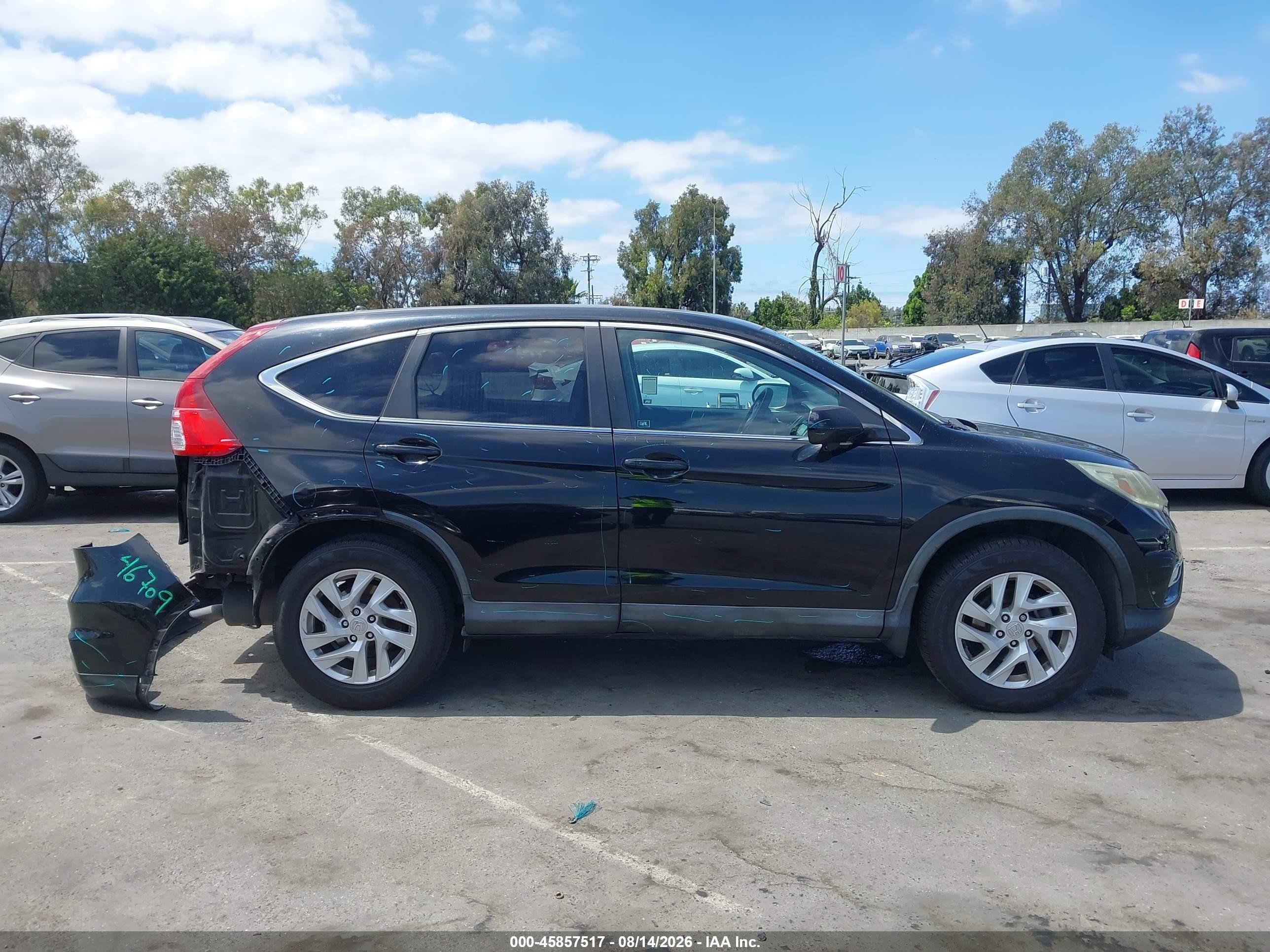 2015 Honda Cr-v Ex Black vin: 3CZRM3H51FG705689