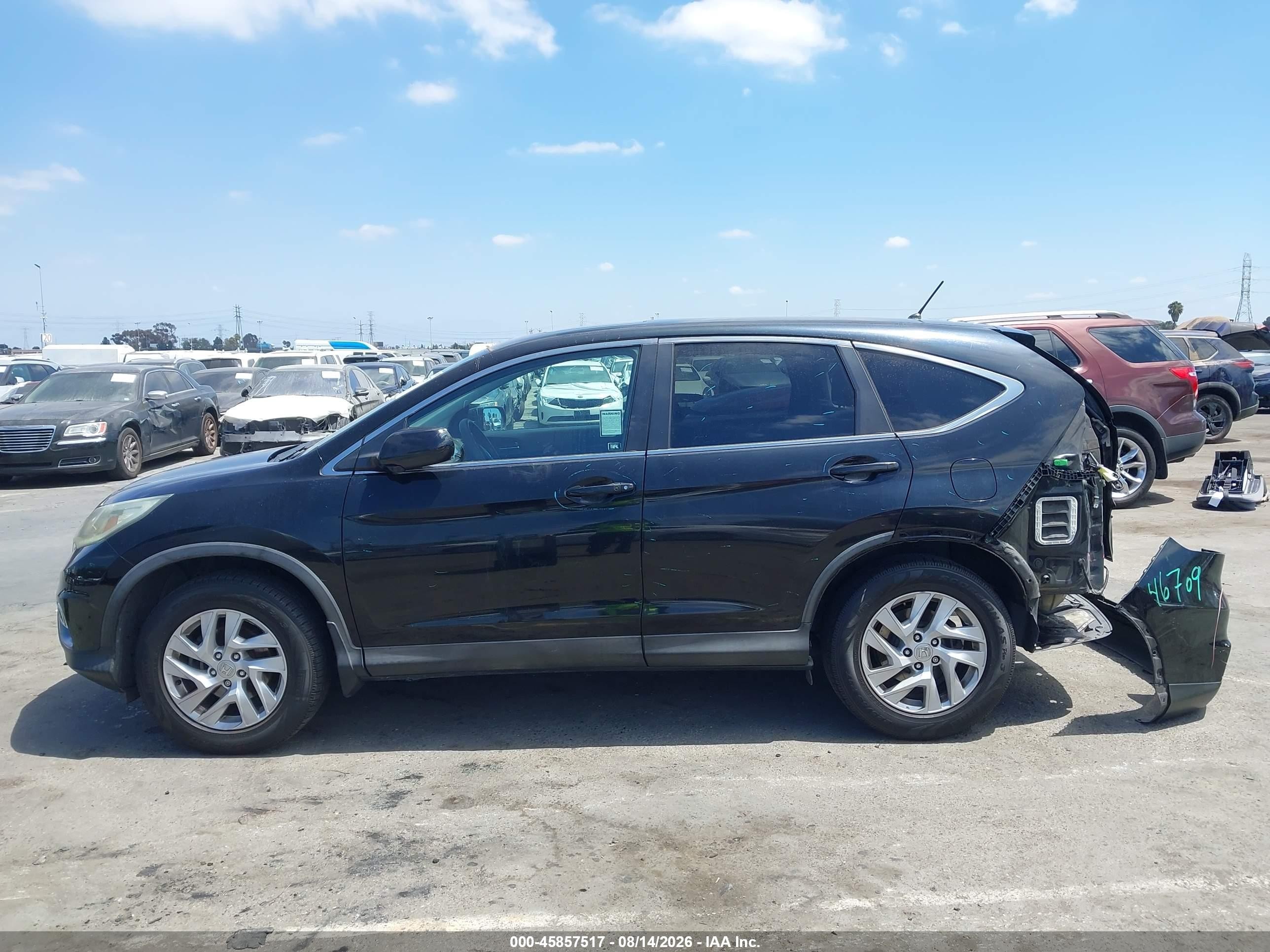 2015 Honda Cr-v Ex Black vin: 3CZRM3H51FG705689