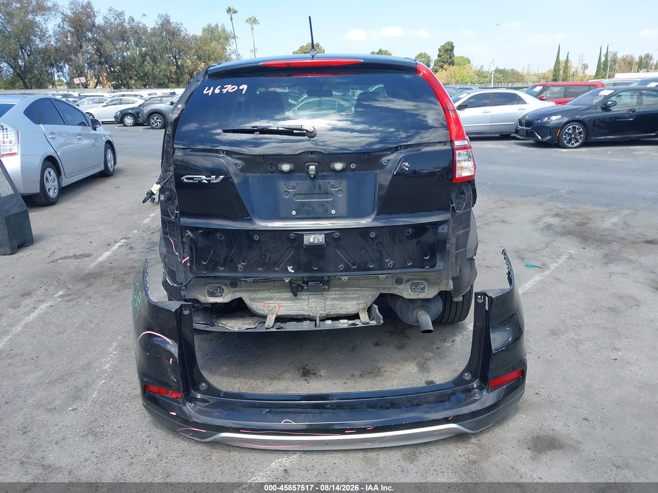 2015 Honda Cr-v Ex Black vin: 3CZRM3H51FG705689