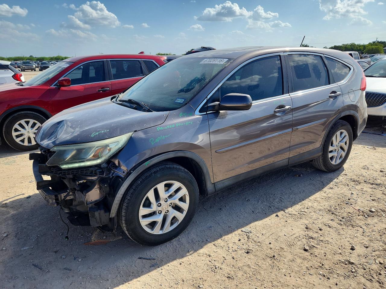 2015 Honda Cr-v Ex Gray vin: 3CZRM3H51FG708897