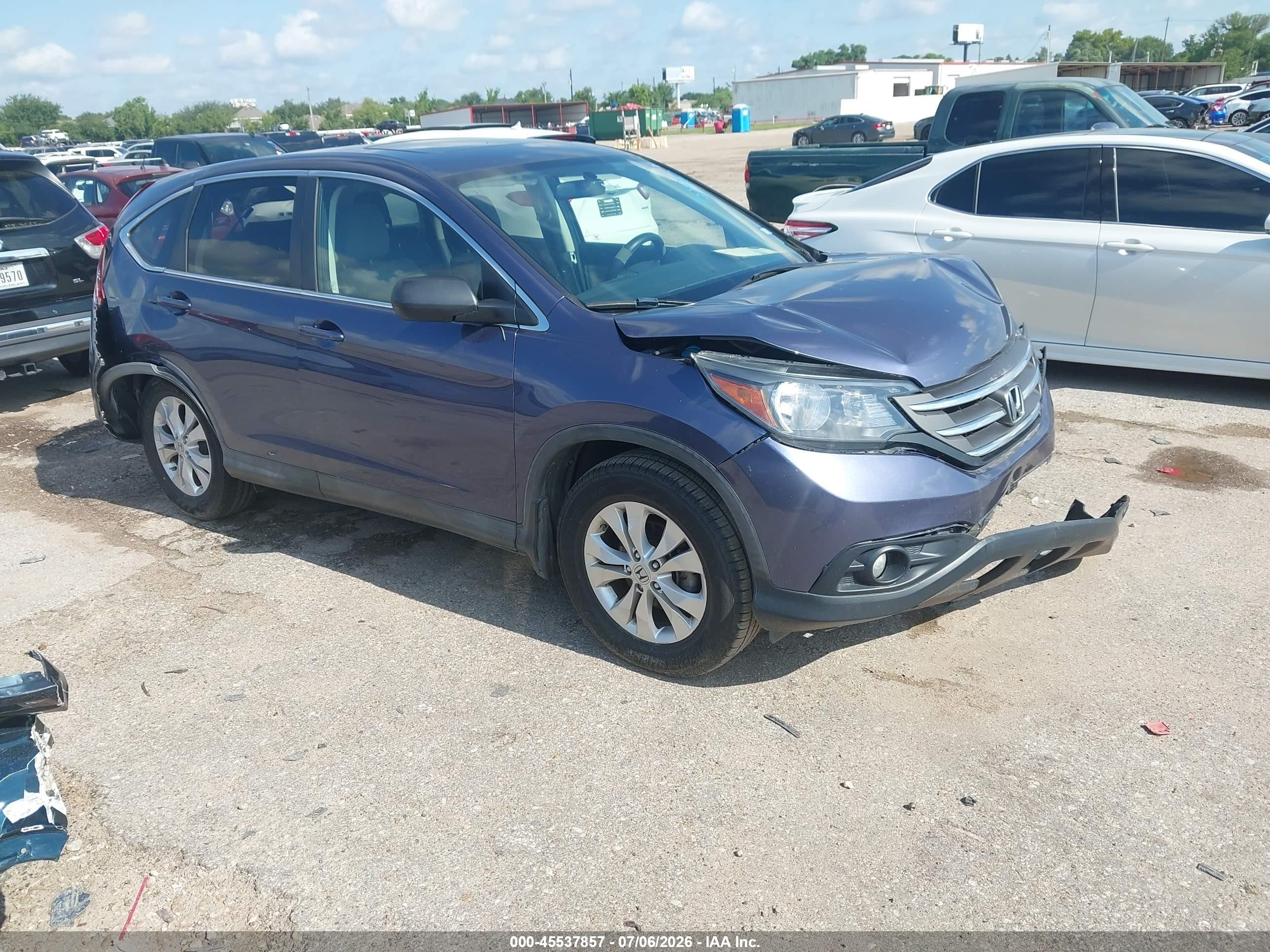 2012 Honda Cr-v Ex Blue vin: 3CZRM3H52CG704014