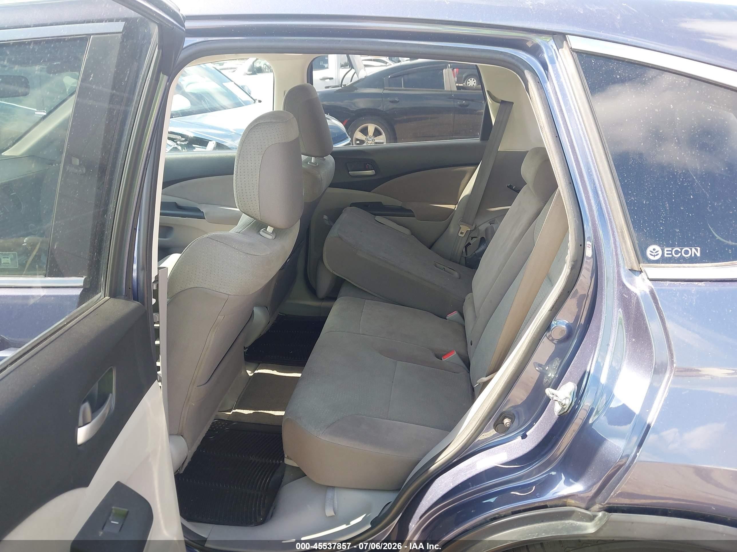 2012 Honda Cr-v Ex Blue vin: 3CZRM3H52CG704014