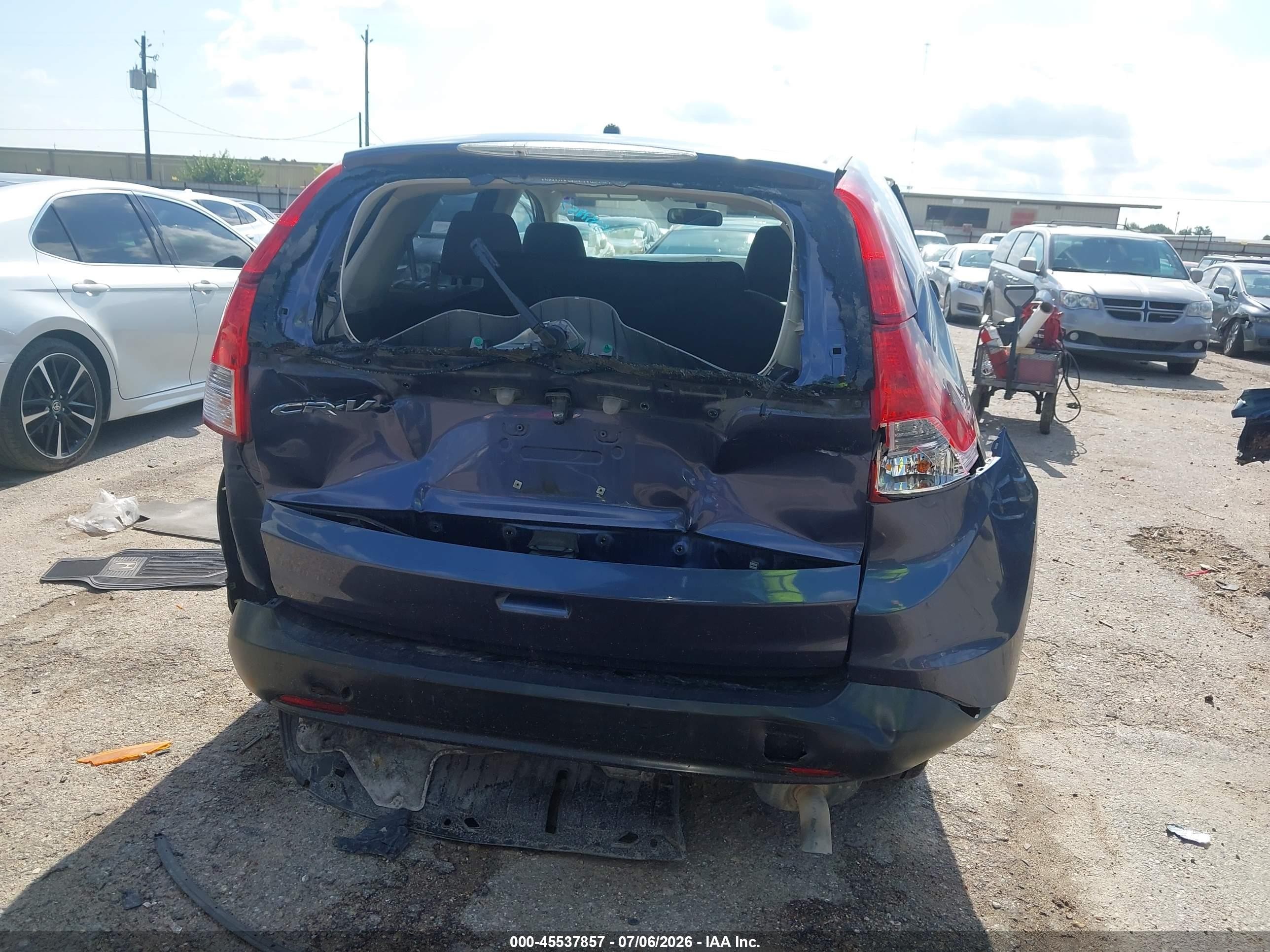 2012 Honda Cr-v Ex Blue vin: 3CZRM3H52CG704014