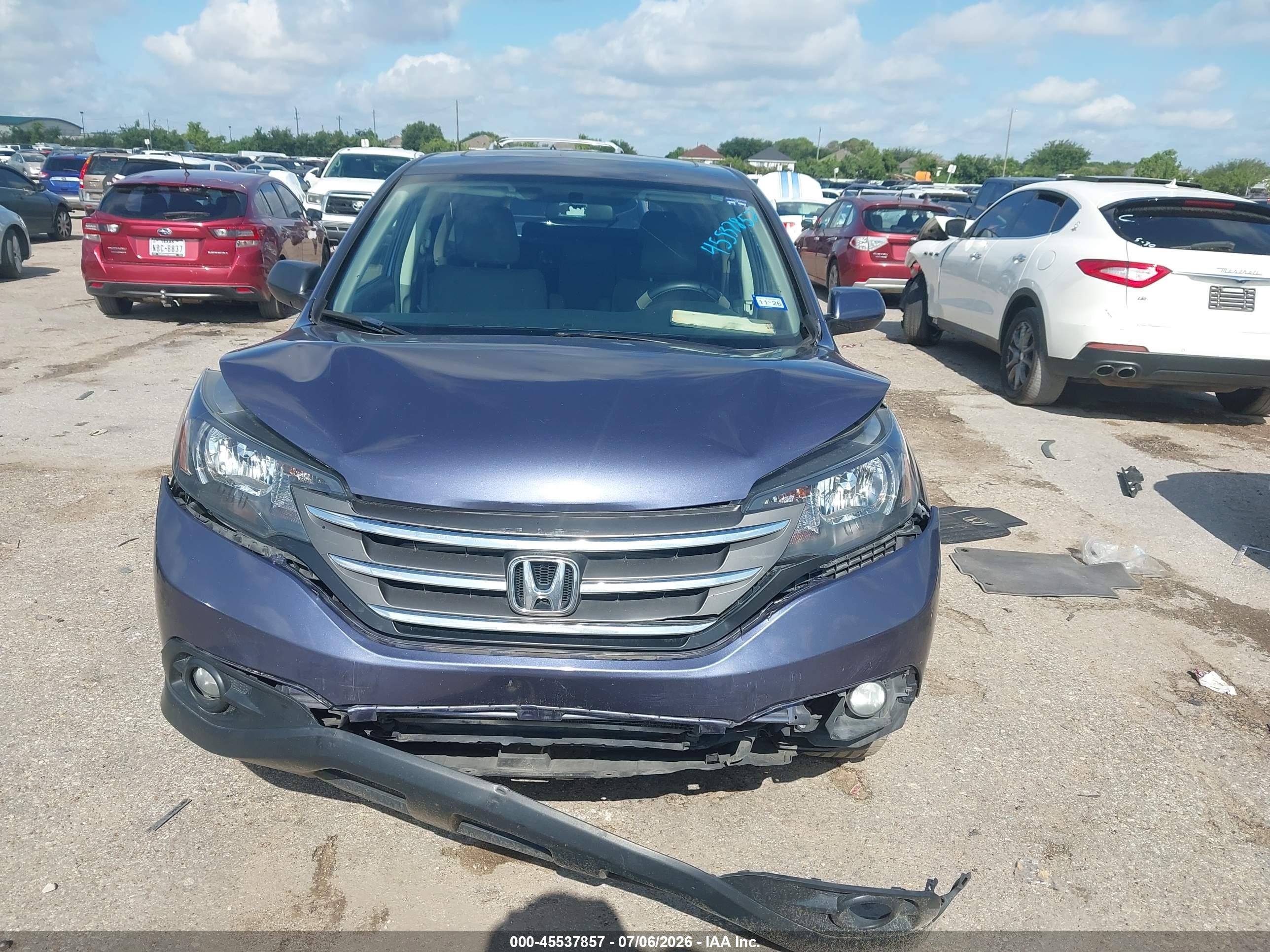 2012 Honda Cr-v Ex Blue vin: 3CZRM3H52CG704014