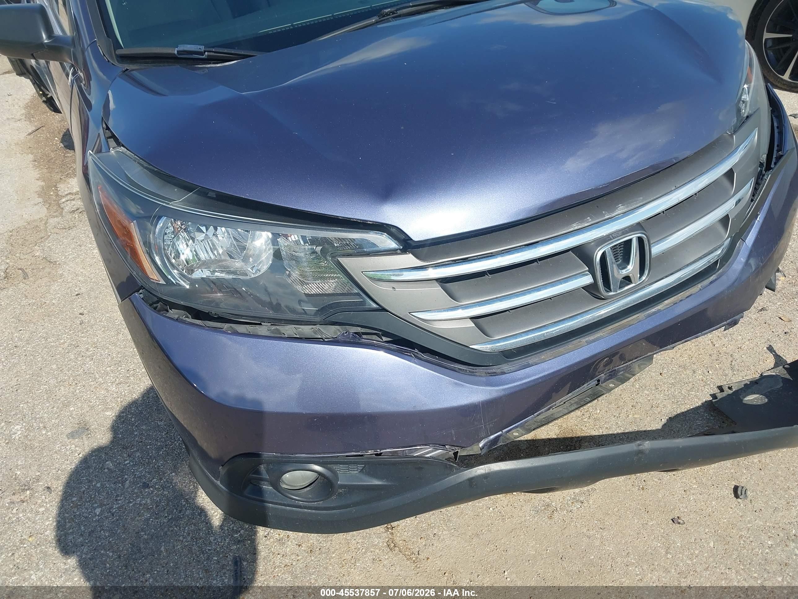2012 Honda Cr-v Ex Blue vin: 3CZRM3H52CG704014