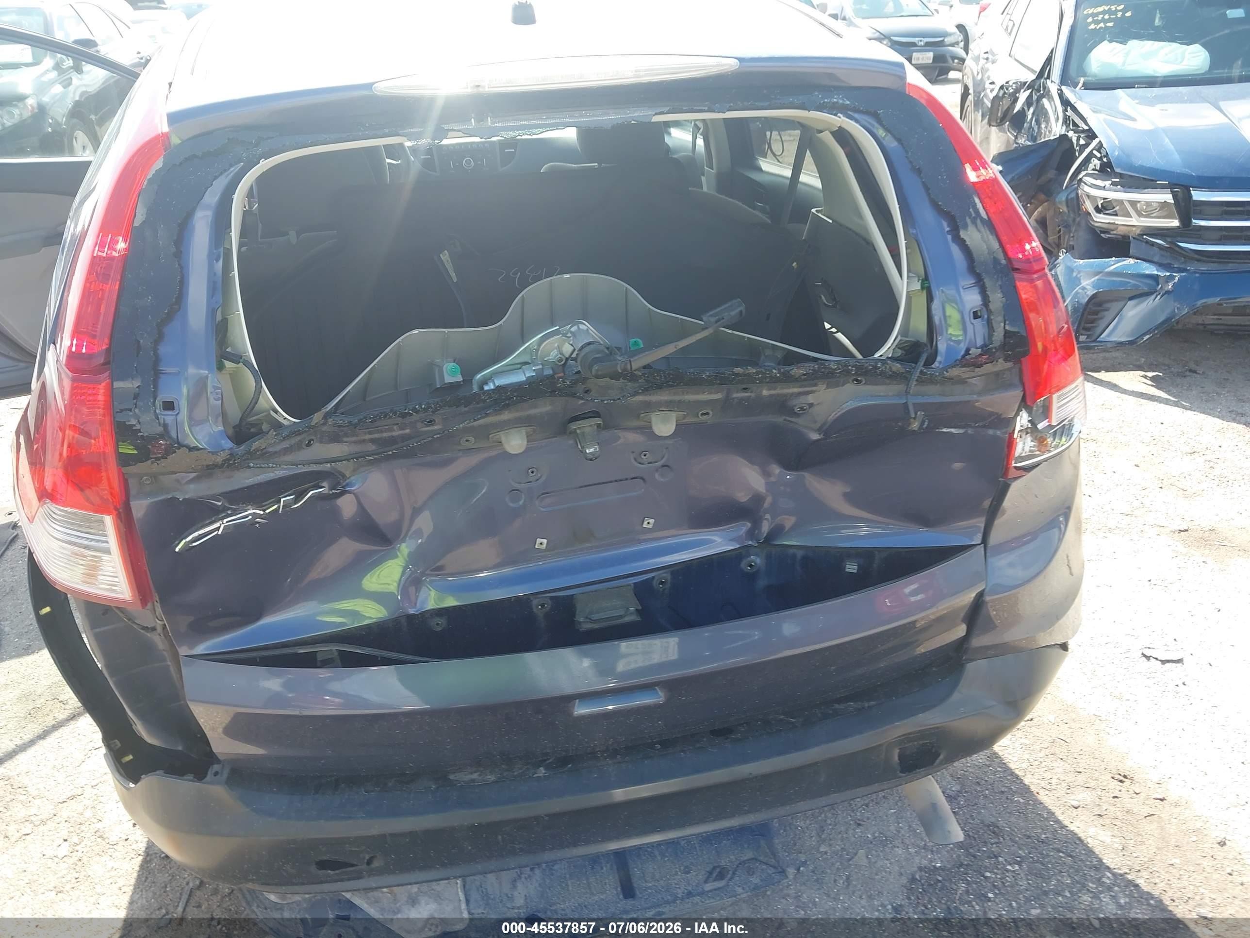 2012 Honda Cr-v Ex Blue vin: 3CZRM3H52CG704014