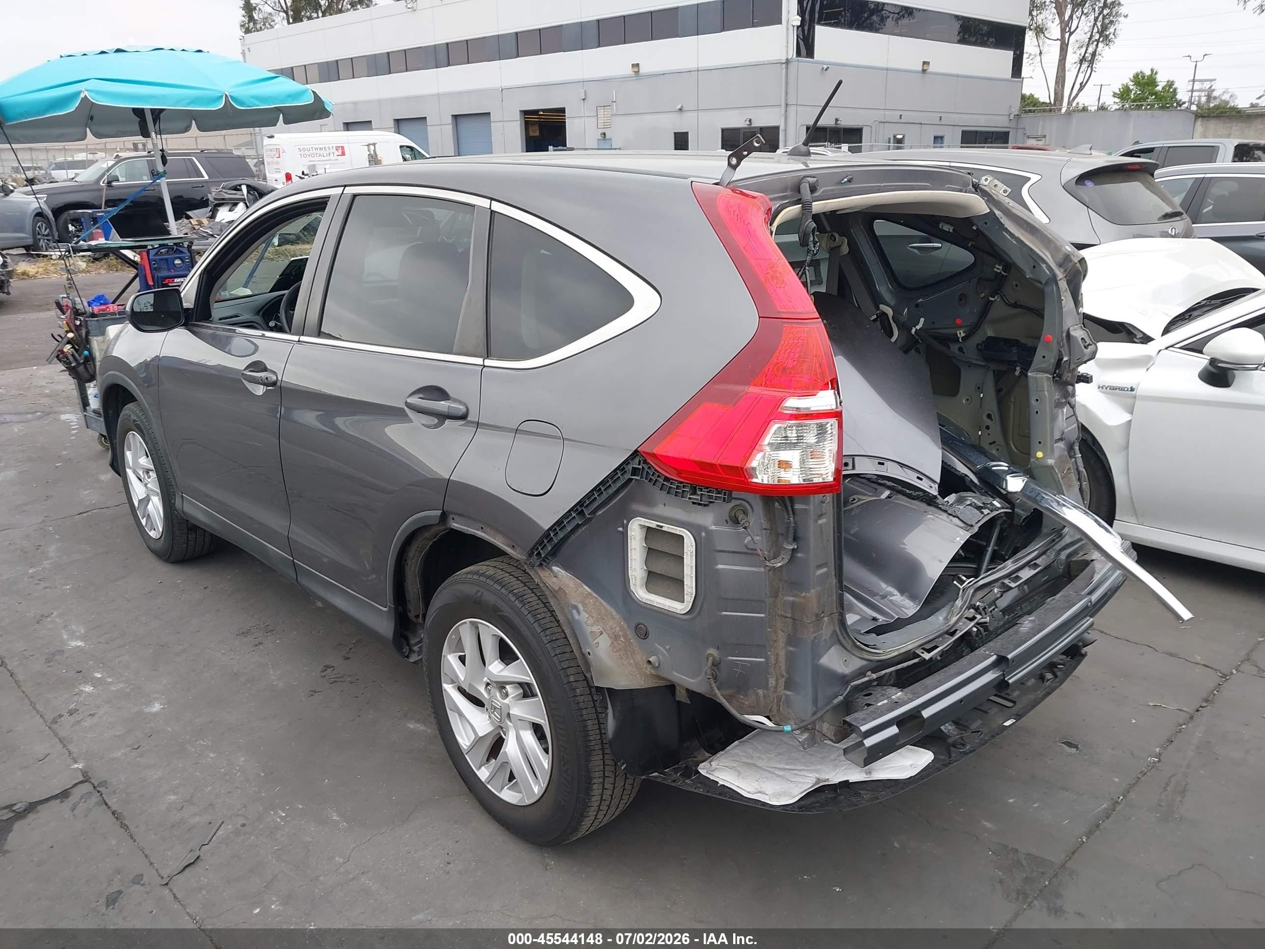 2015 Honda Cr-v Ex Gray vin: 3CZRM3H52FG700324