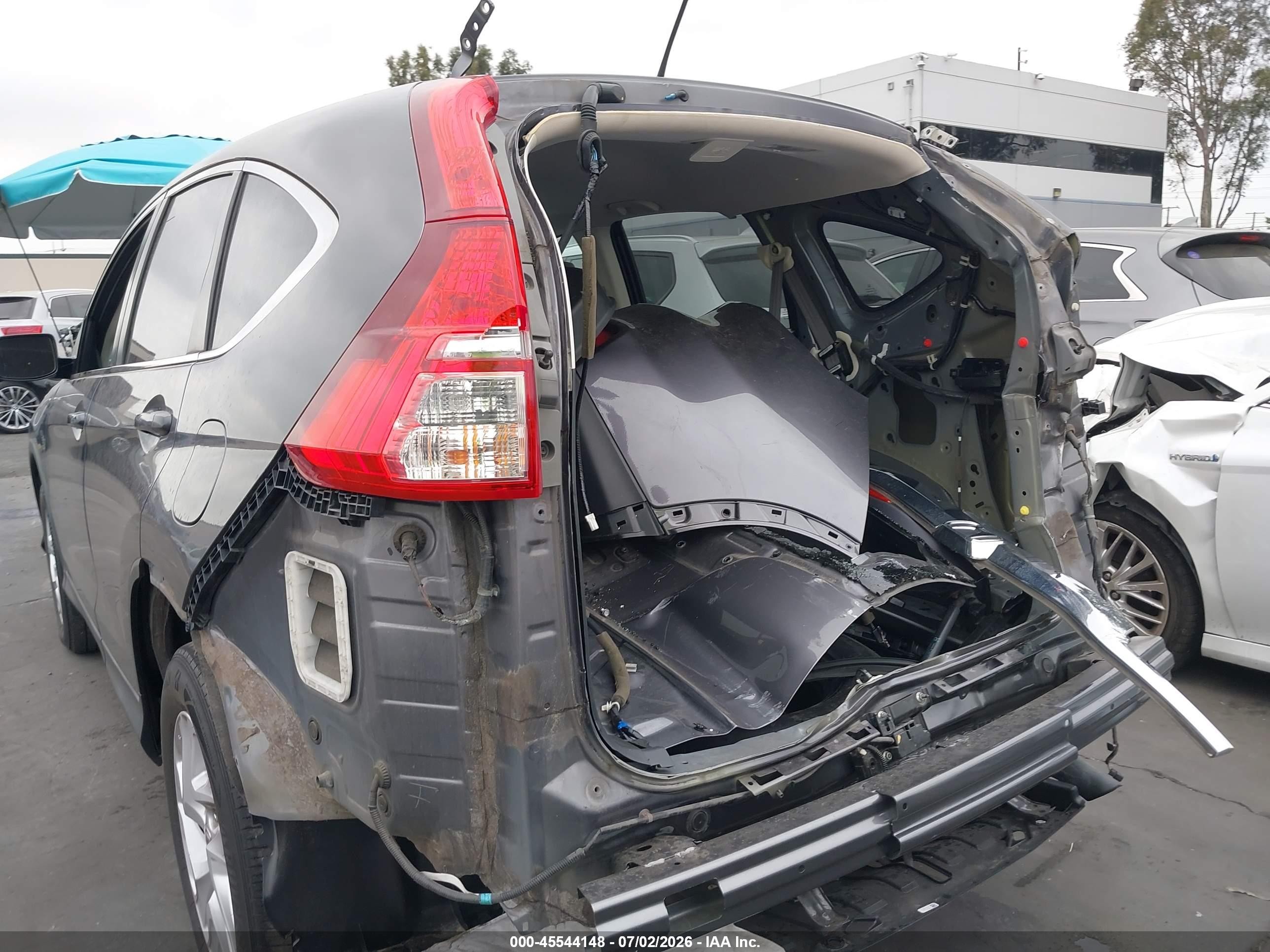 2015 Honda Cr-v Ex Gray vin: 3CZRM3H52FG700324