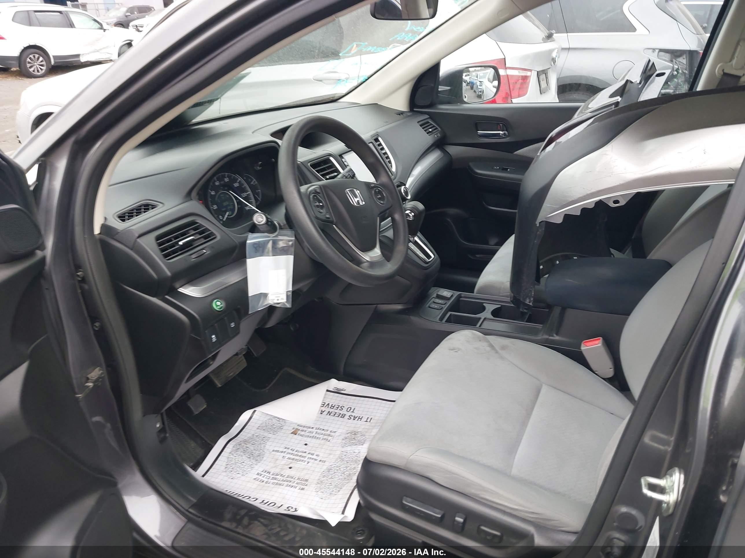 2015 Honda Cr-v Ex Gray vin: 3CZRM3H52FG700324
