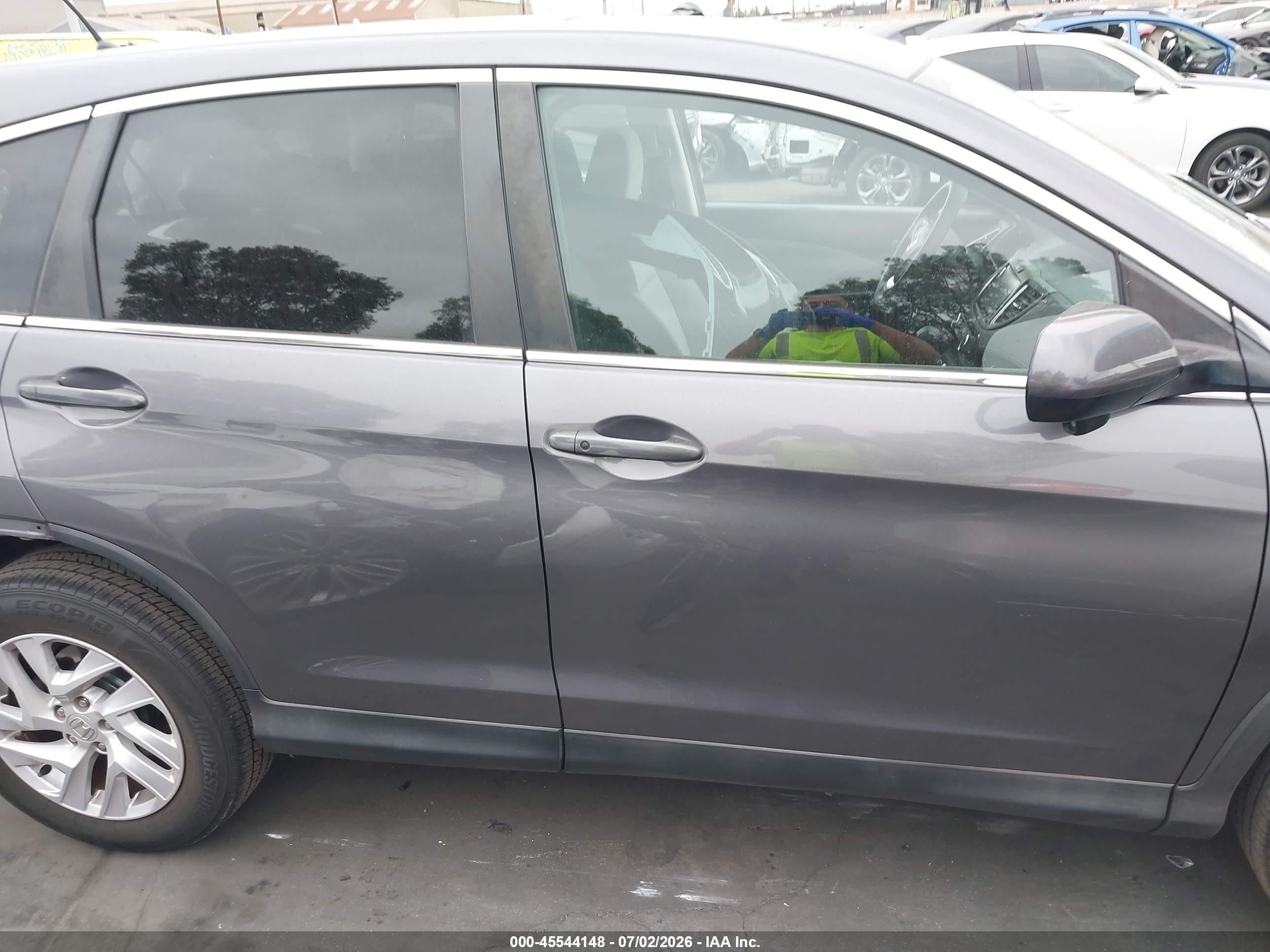 2015 Honda Cr-v Ex Gray vin: 3CZRM3H52FG700324