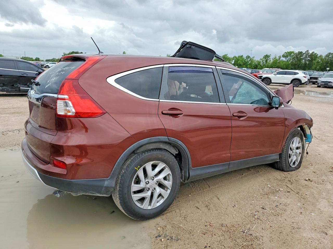 2015 Honda Cr-v Ex Red vin: 3CZRM3H52FG701375