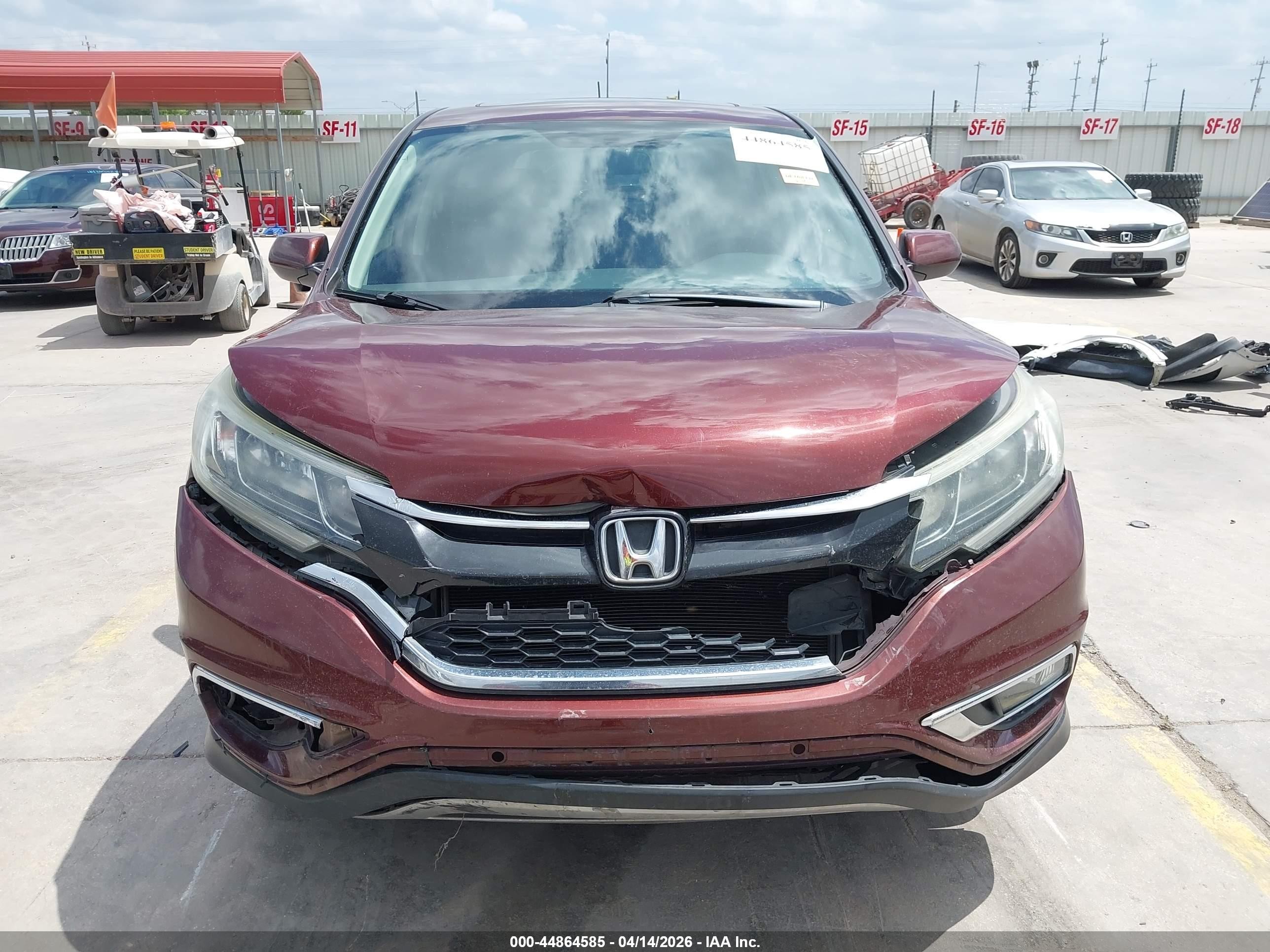 2015 Honda Cr-v Ex Burgundy vin: 3CZRM3H52FG703790