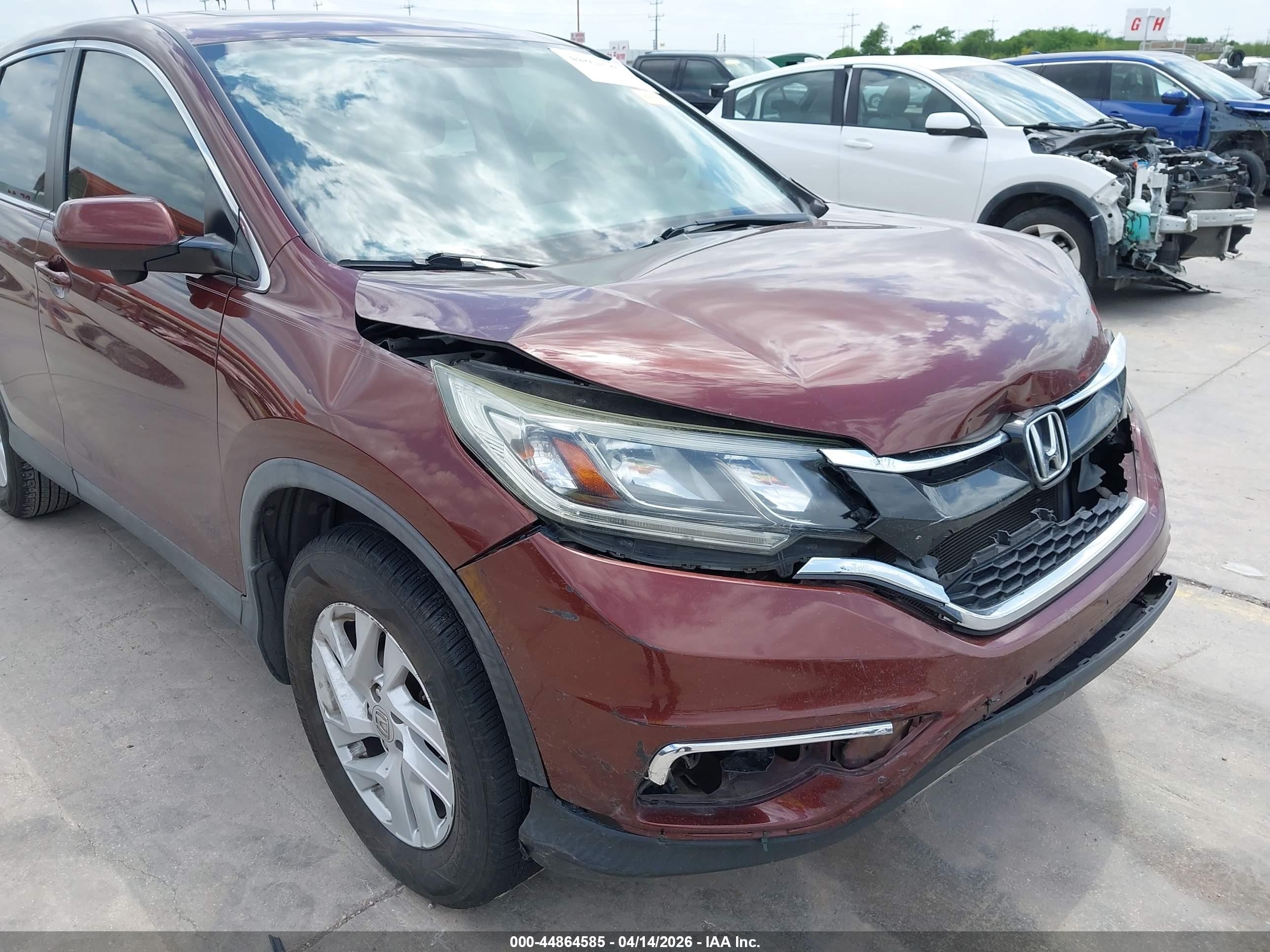 2015 Honda Cr-v Ex Burgundy vin: 3CZRM3H52FG703790