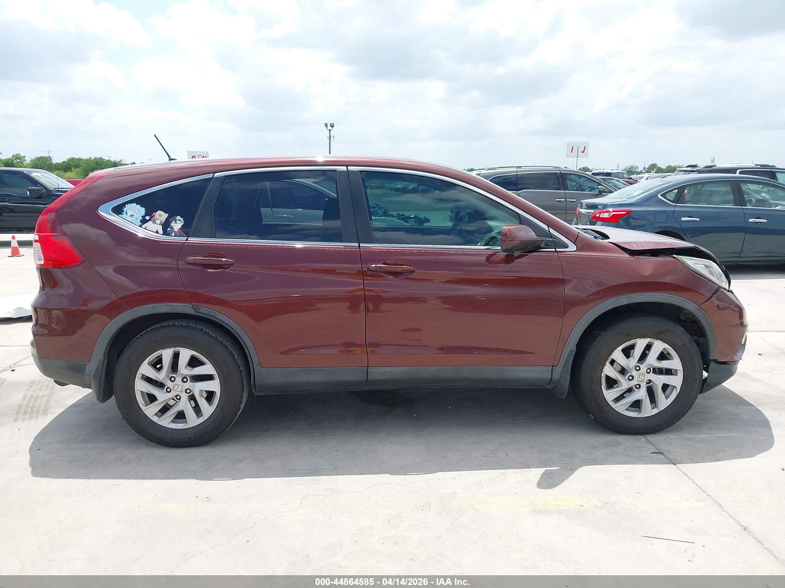 2015 Honda Cr-v Ex Burgundy vin: 3CZRM3H52FG703790