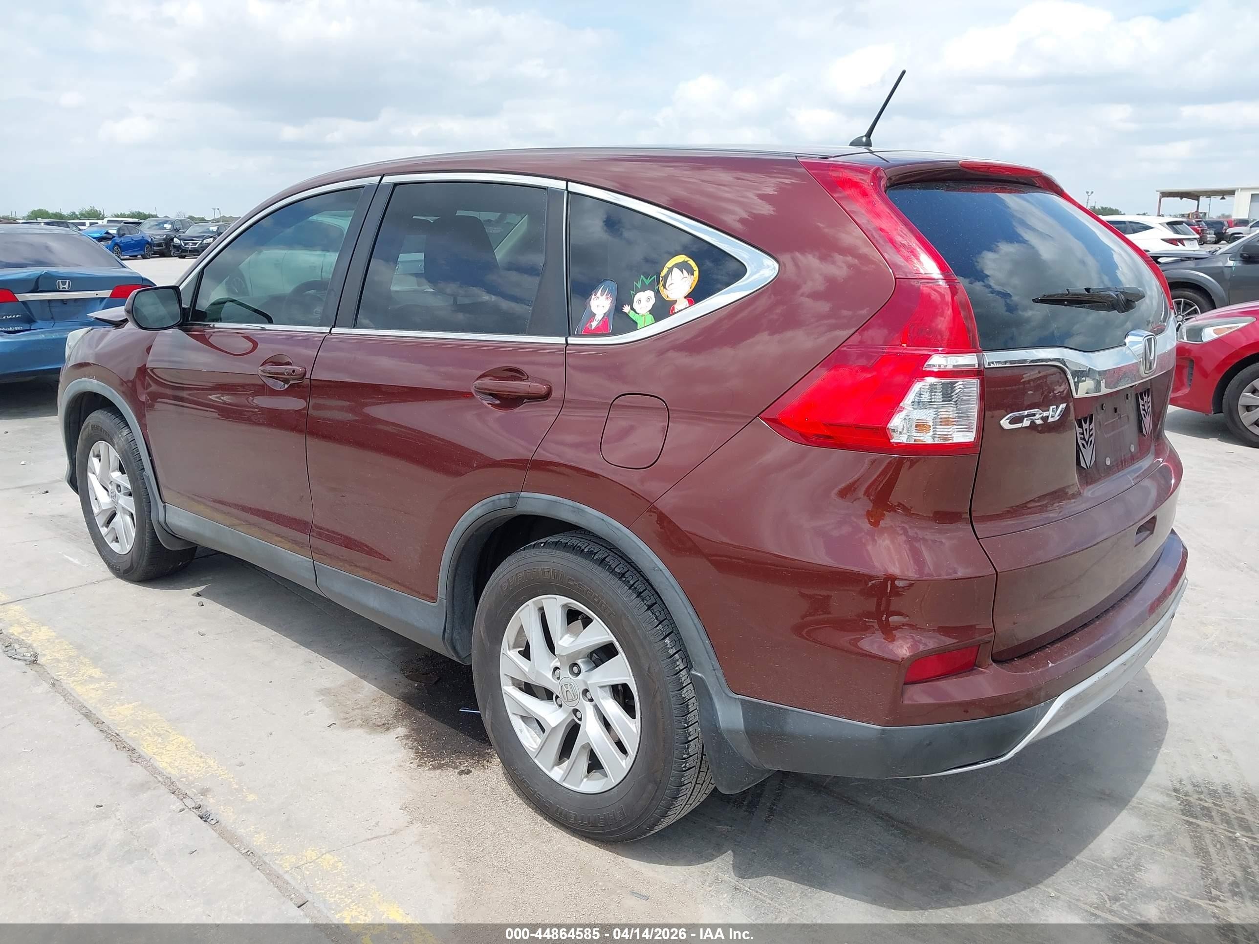 2015 Honda Cr-v Ex Burgundy vin: 3CZRM3H52FG703790
