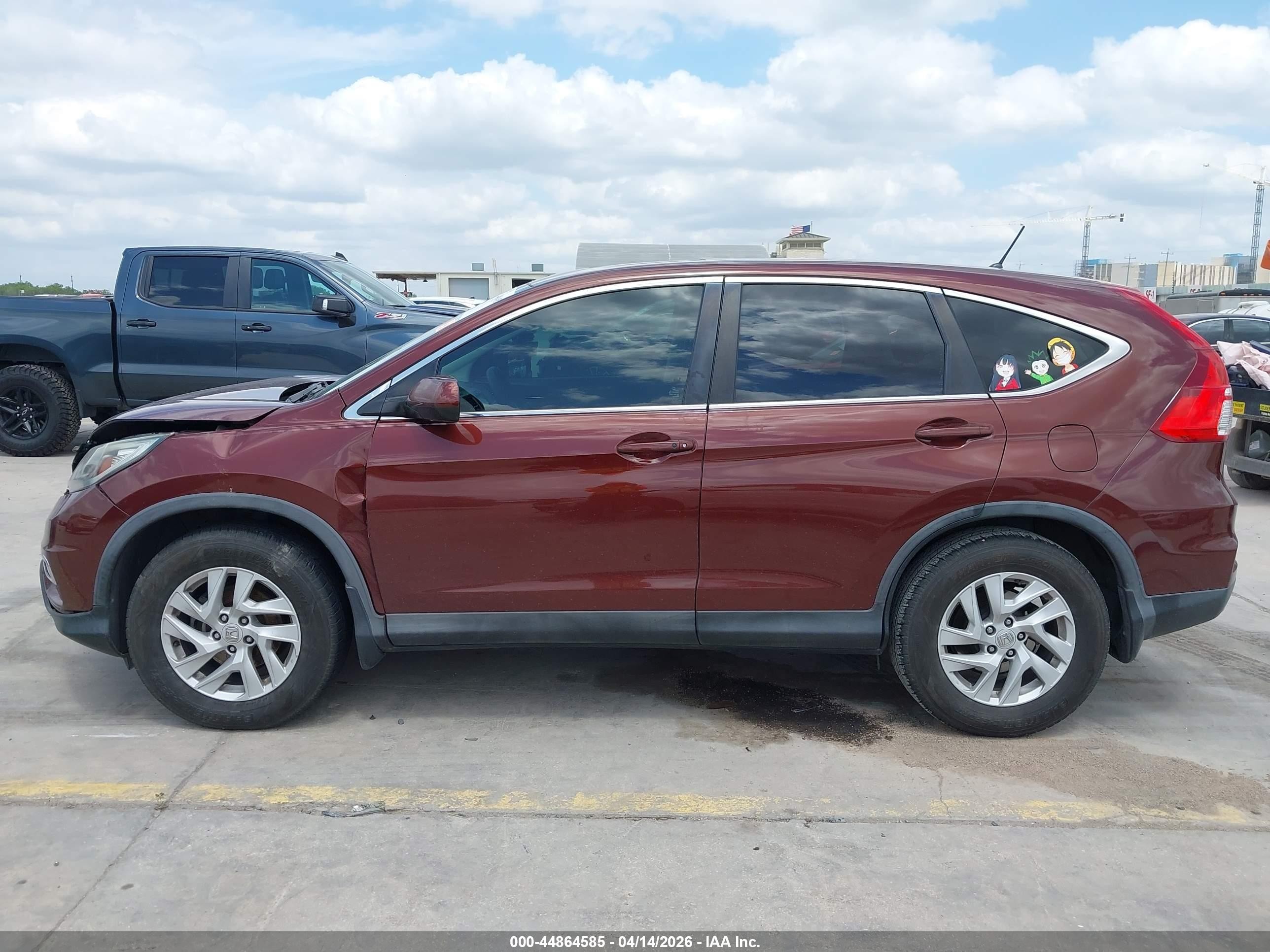 2015 Honda Cr-v Ex Burgundy vin: 3CZRM3H52FG703790