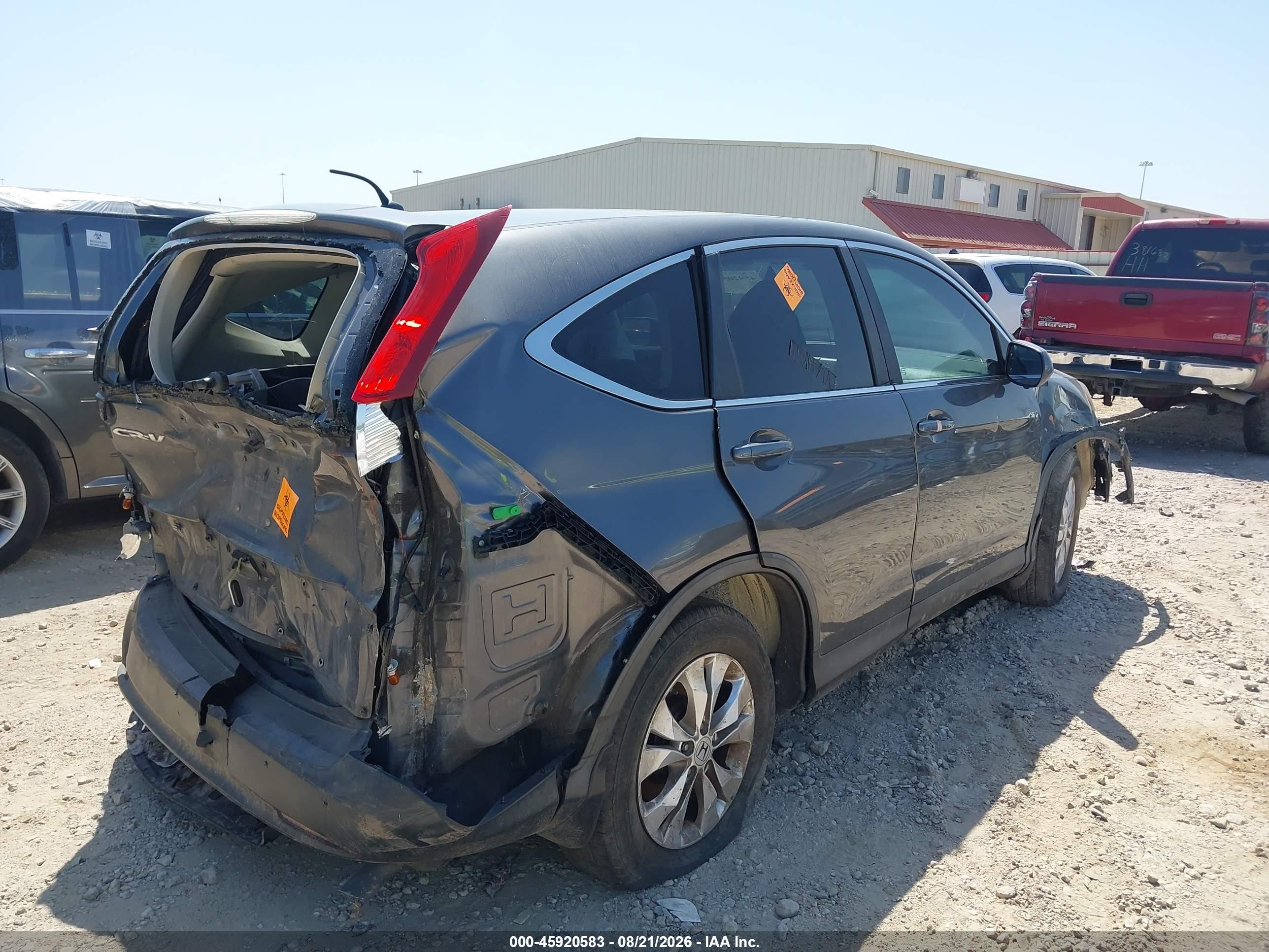 2012 Honda Cr-v Ex Gray vin: 3CZRM3H53CG702093