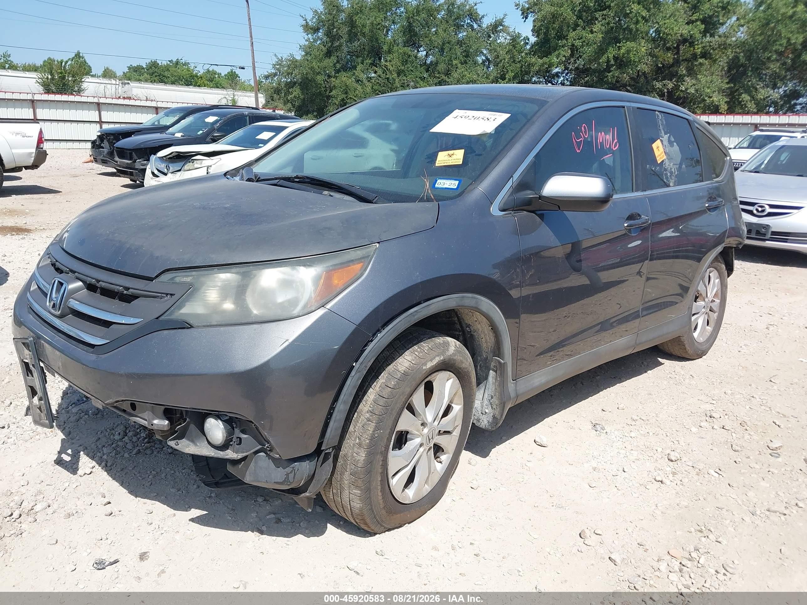 2012 Honda Cr-v Ex Gray vin: 3CZRM3H53CG702093