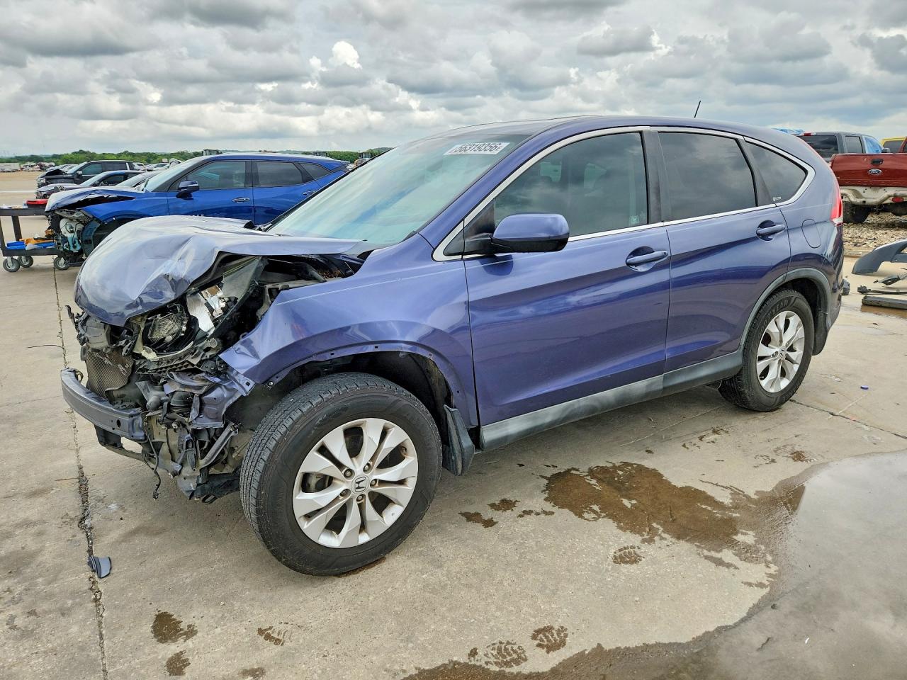 2012 Honda Cr-v Ex Blue vin: 3CZRM3H53CG704961