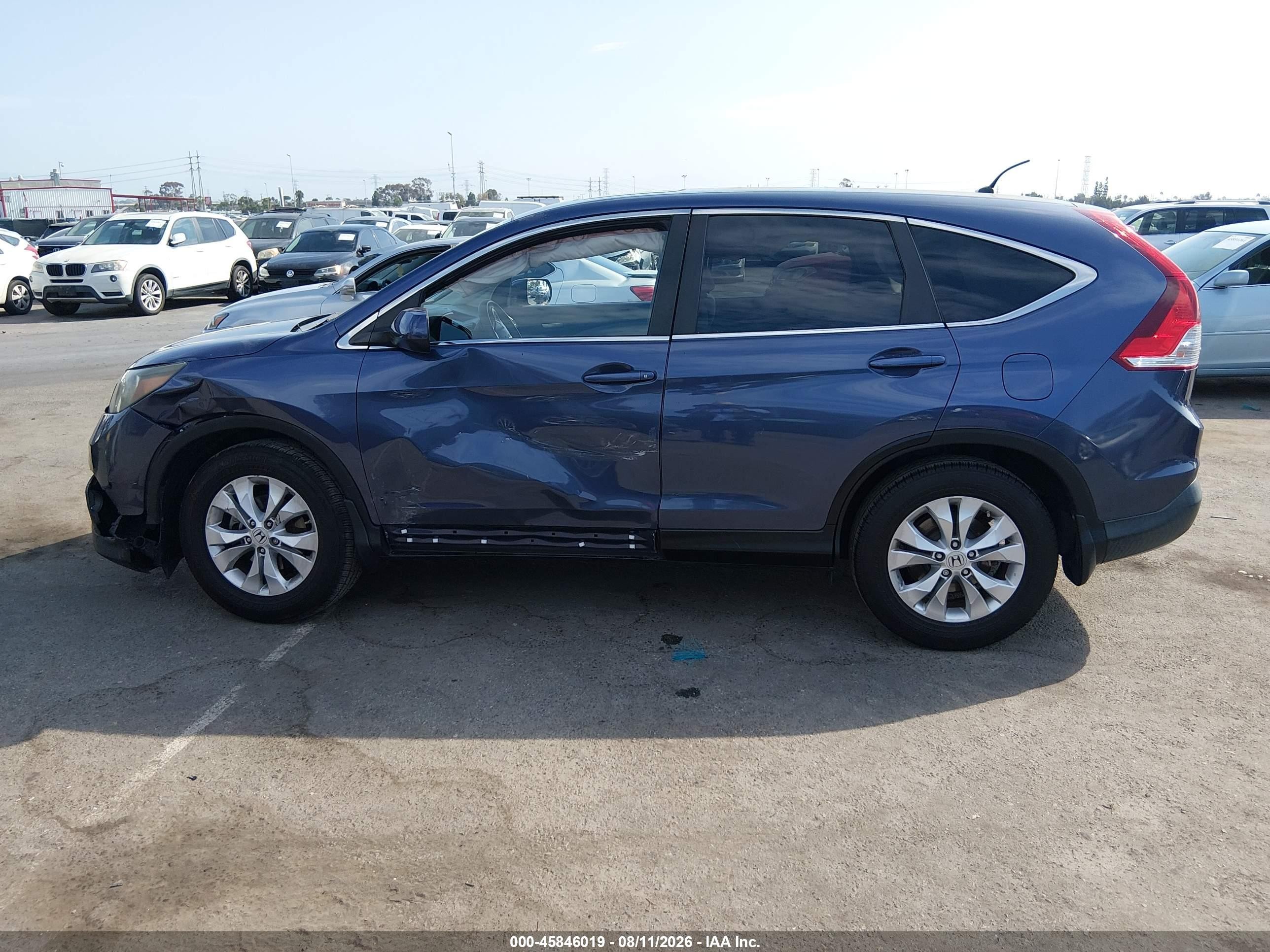 2013 Honda Cr-v Ex Blue vin: 3CZRM3H53DG701561