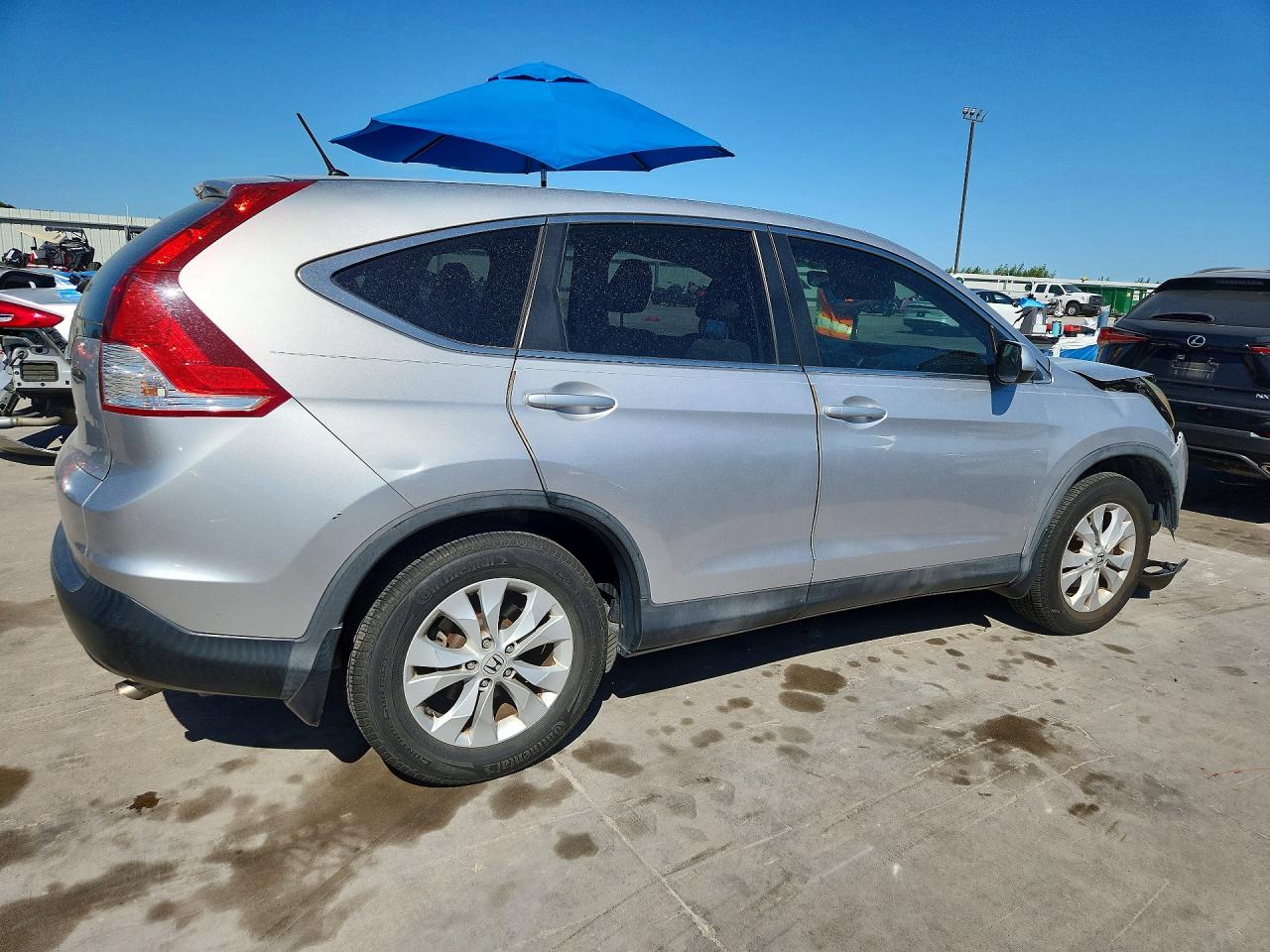 2014 Honda Cr-v Ex Silver vin: 3CZRM3H53EG700895