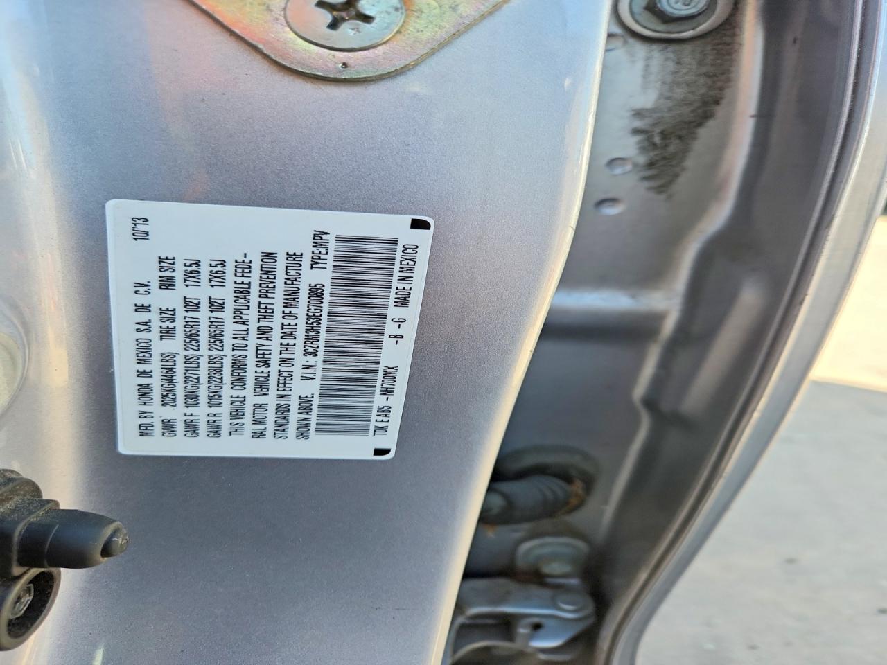 2014 Honda Cr-v Ex Silver vin: 3CZRM3H53EG700895