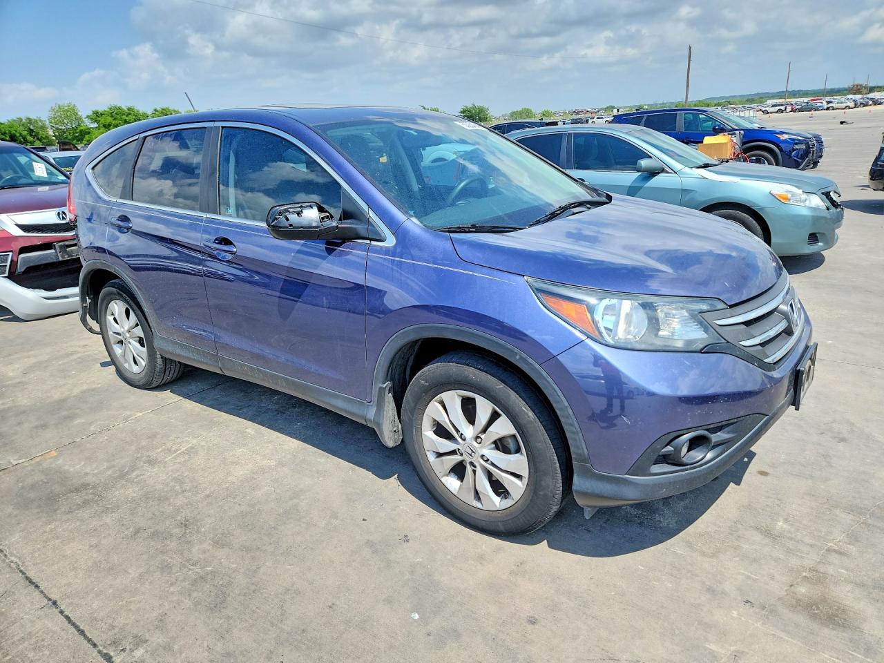 2012 Honda Cr-v Ex Purple vin: 3CZRM3H54CG704788