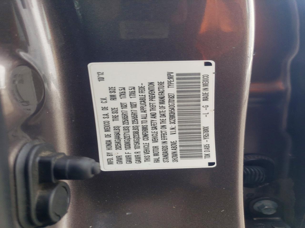 2013 Honda Cr-v Ex Brown vin: 3CZRM3H54DG701827