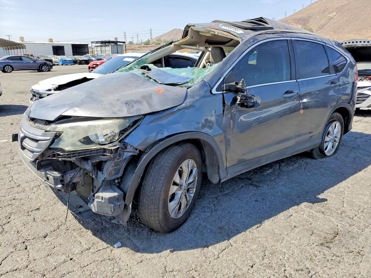 2013 Honda Cr-v Ex Gray vin: 3CZRM3H54DG702914