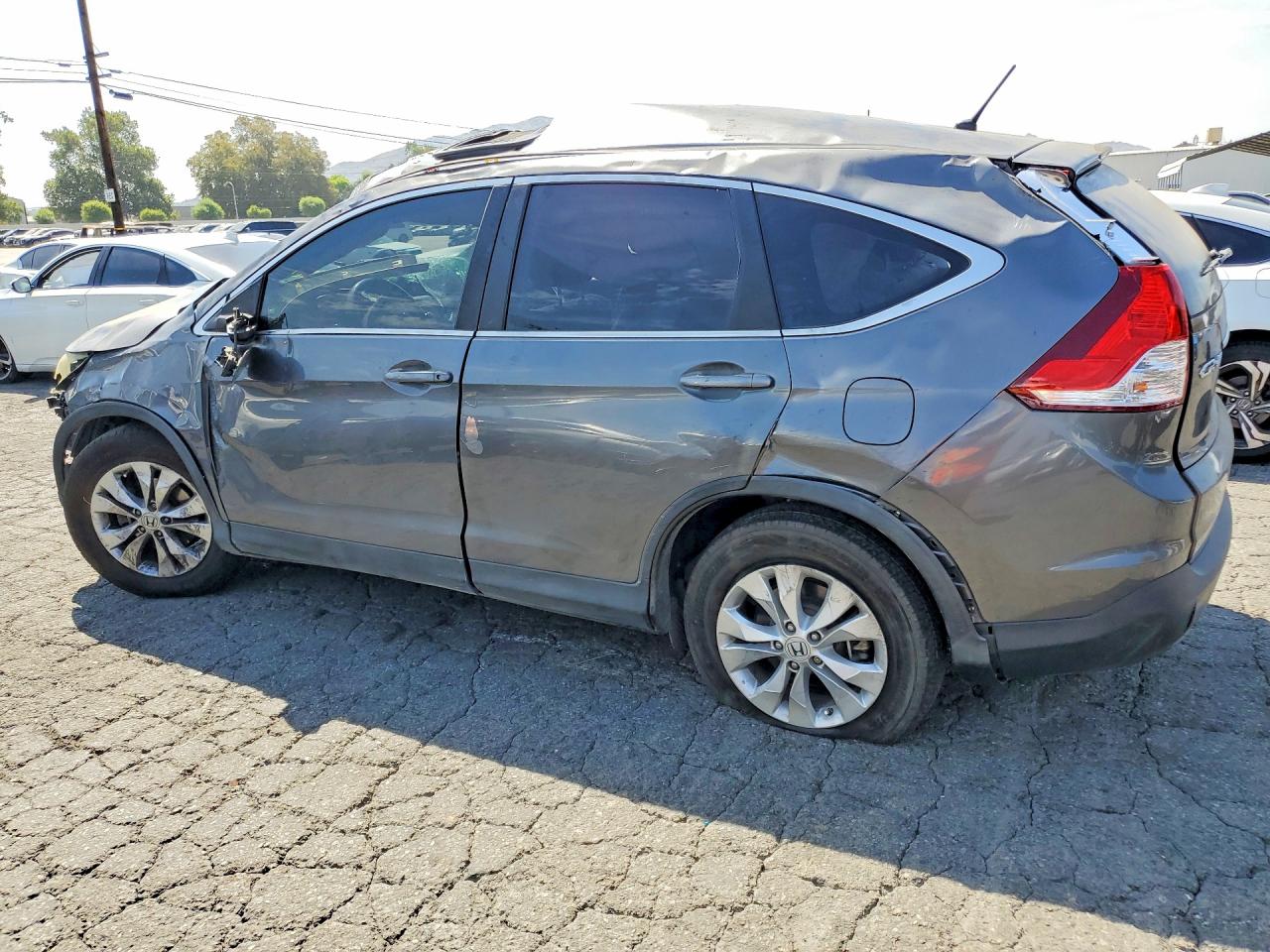2013 Honda Cr-v Ex Gray vin: 3CZRM3H54DG702914