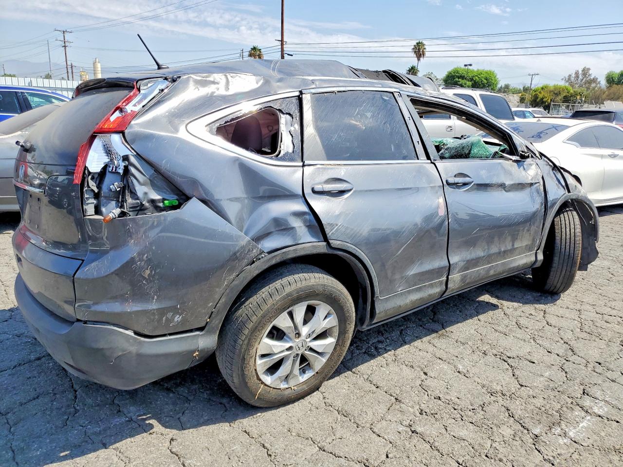 2013 Honda Cr-v Ex Gray vin: 3CZRM3H54DG702914