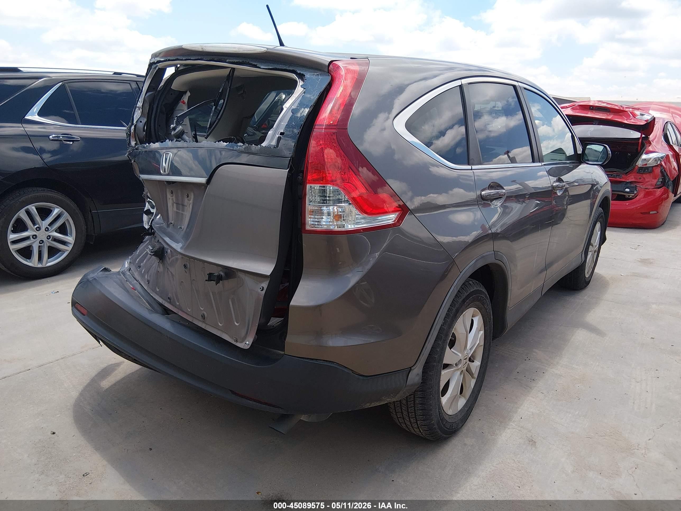 2013 Honda Cr-v Ex Gray vin: 3CZRM3H54DG704095