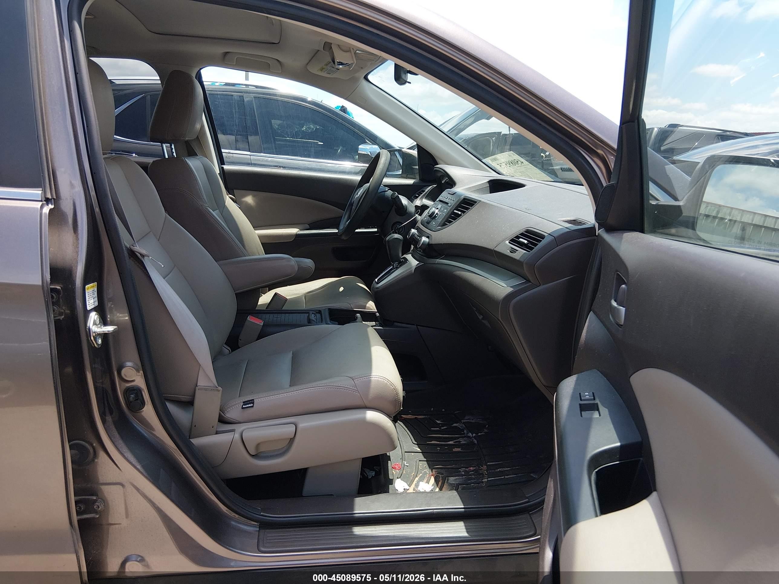 2013 Honda Cr-v Ex Gray vin: 3CZRM3H54DG704095