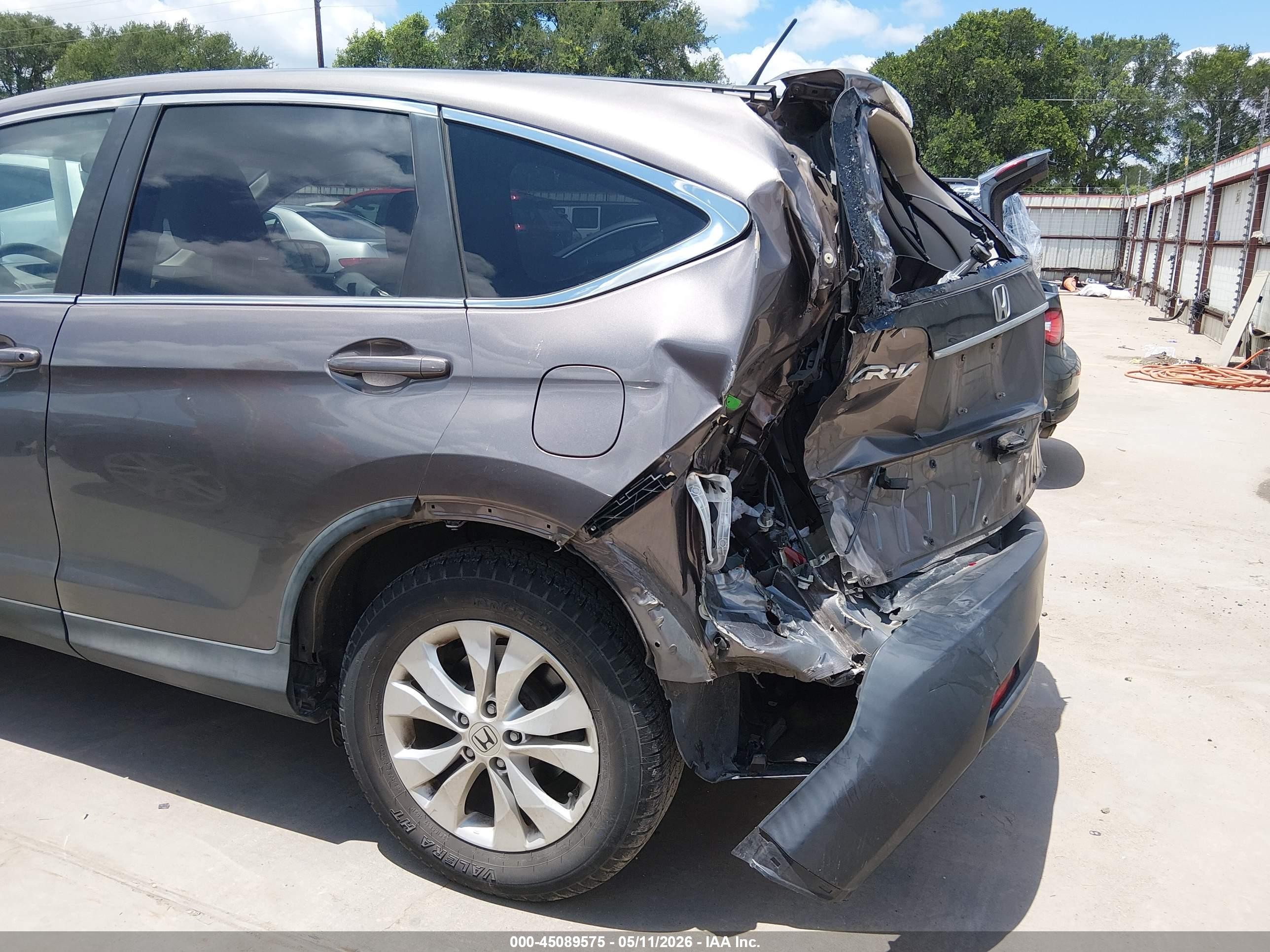 2013 Honda Cr-v Ex Gray vin: 3CZRM3H54DG704095