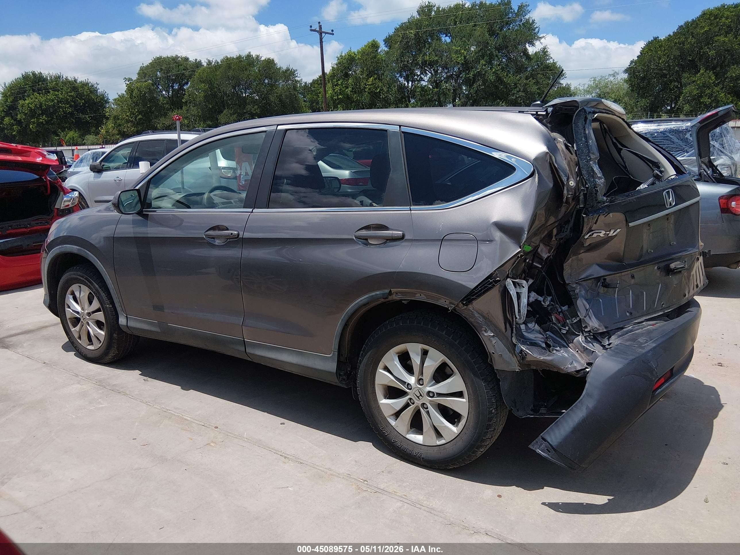 2013 Honda Cr-v Ex Gray vin: 3CZRM3H54DG704095