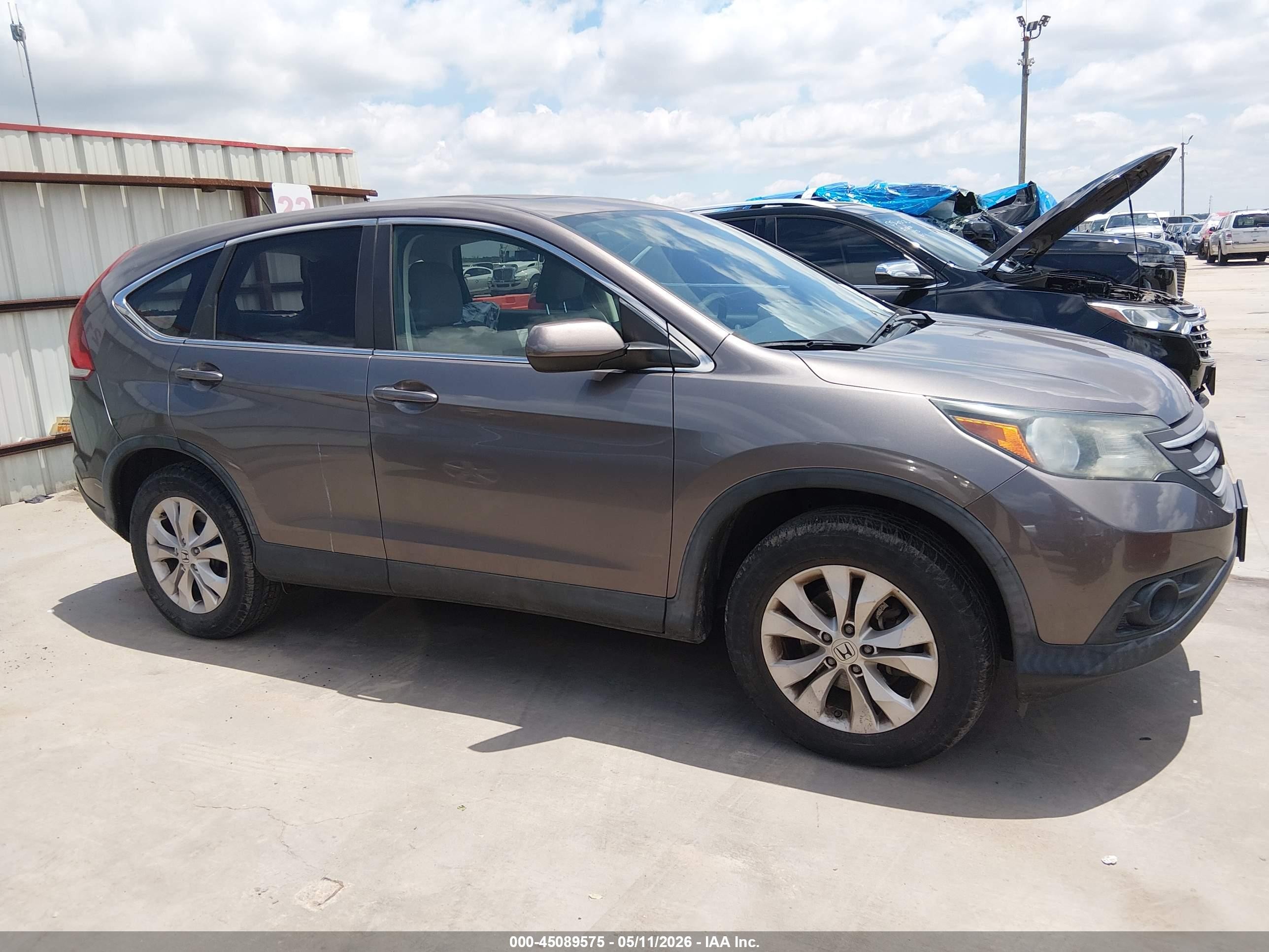 2013 Honda Cr-v Ex Gray vin: 3CZRM3H54DG704095