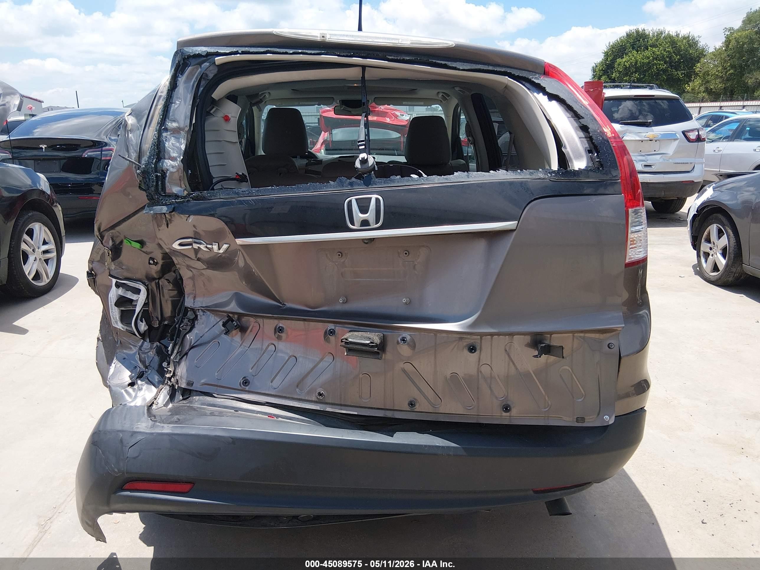 2013 Honda Cr-v Ex Gray vin: 3CZRM3H54DG704095