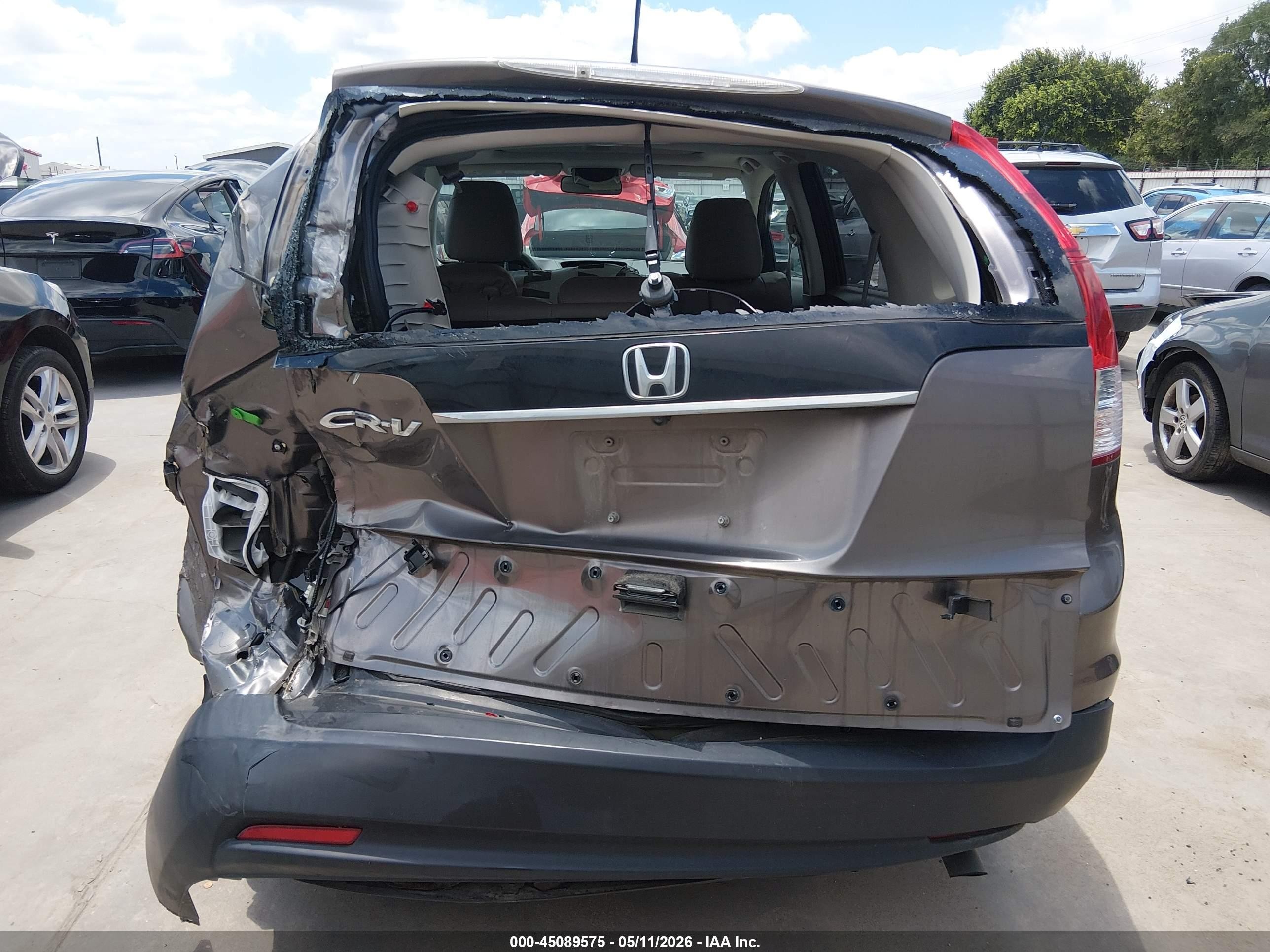 2013 Honda Cr-v Ex Gray vin: 3CZRM3H54DG704095
