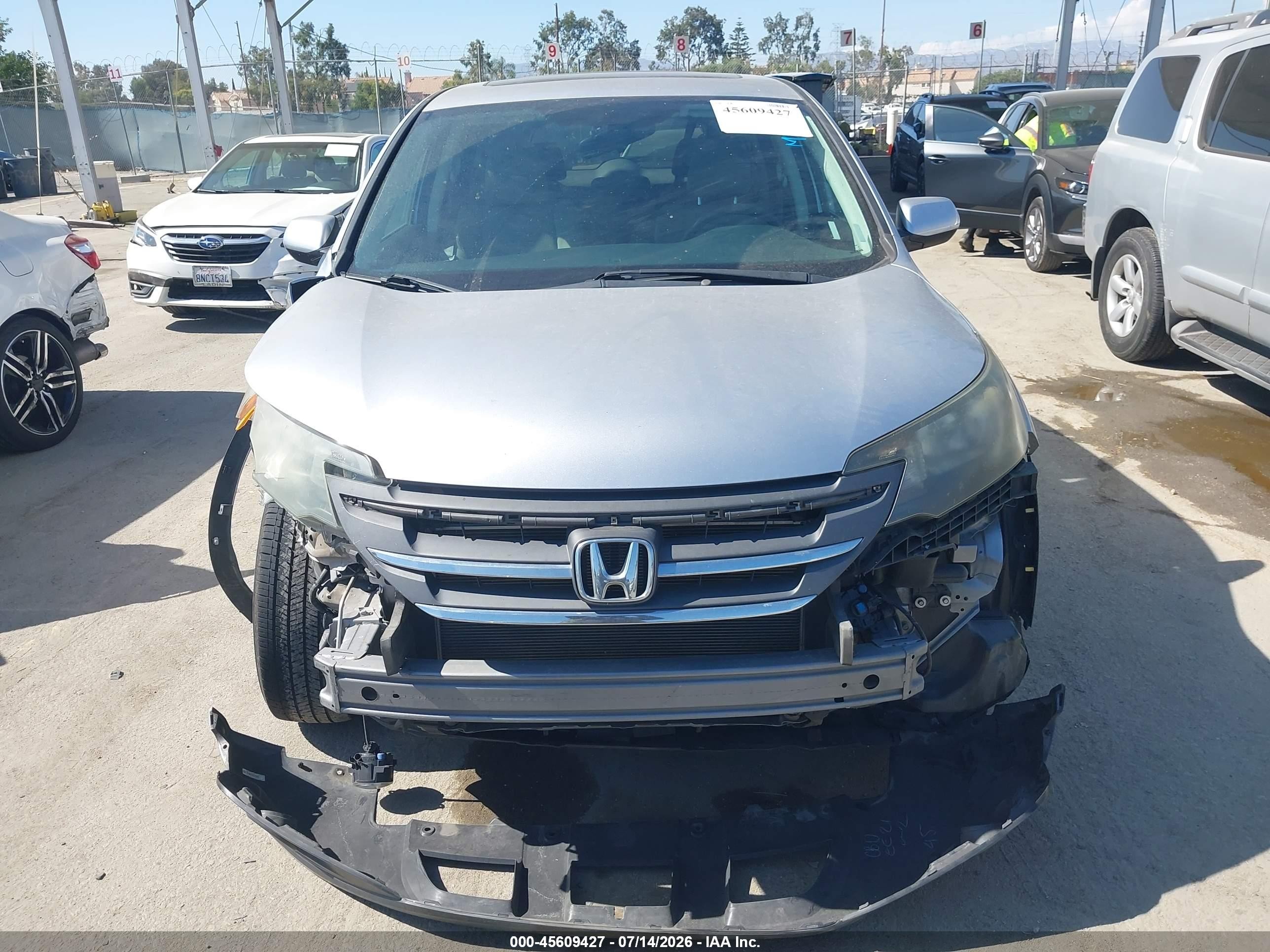 2014 Honda Cr-v Ex Gray vin: 3CZRM3H54EG700064